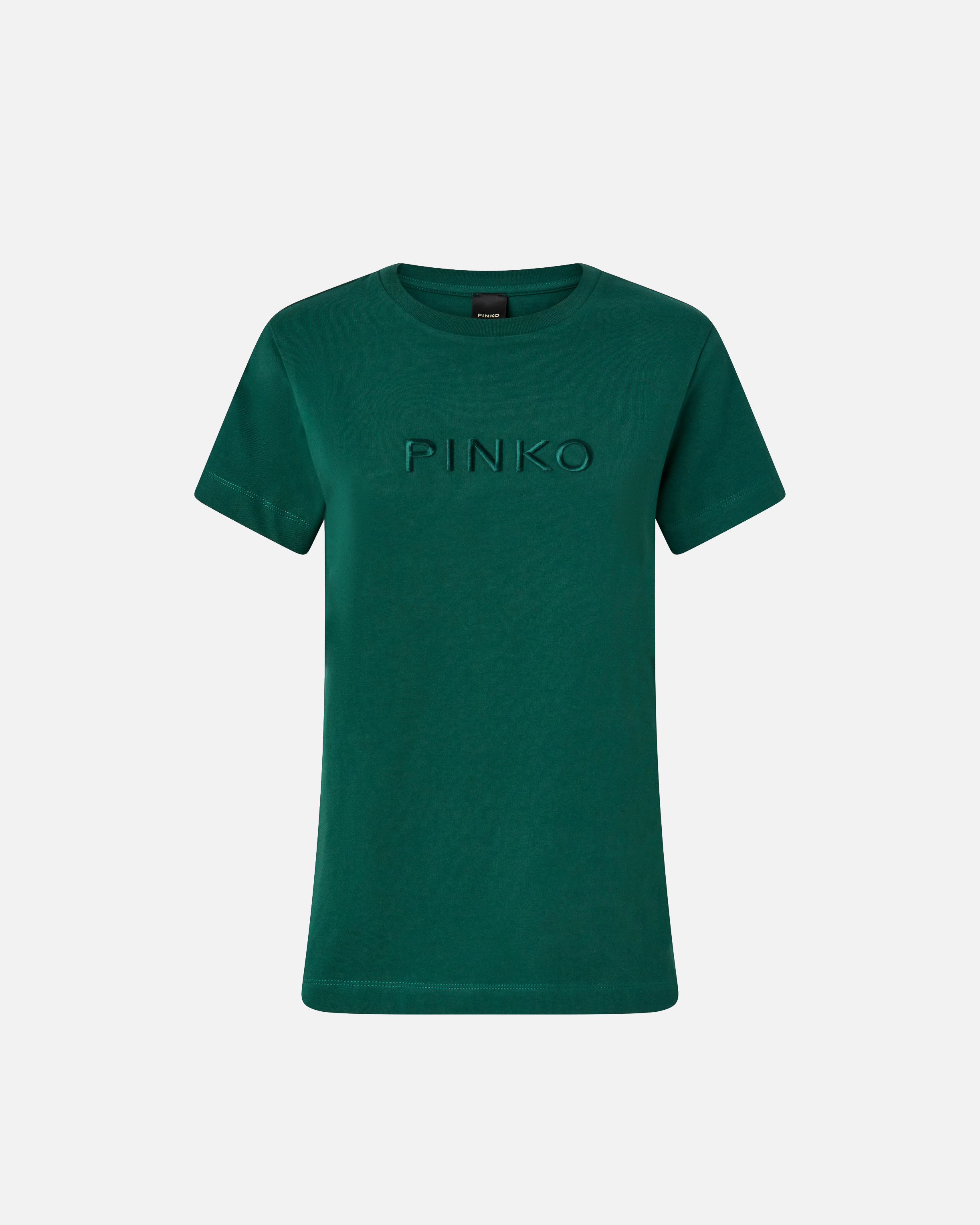 Embroidered Pinko logo T-shirt PINKO Green