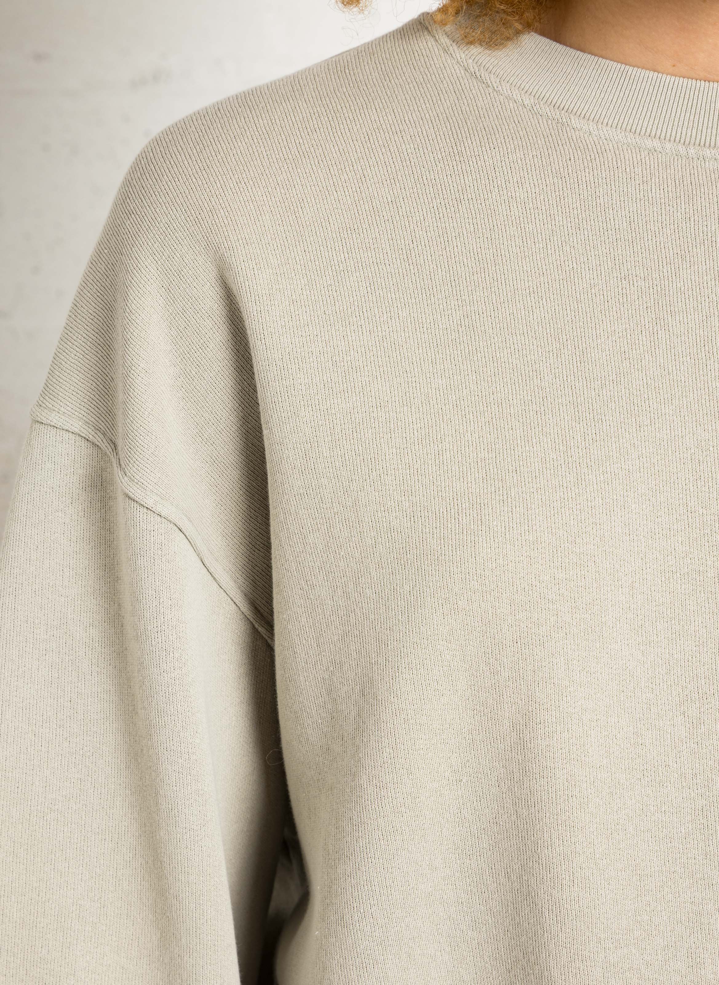 Rundhals-Sweatshirt aus Baumwoll-Mix BELLEROSE Grau