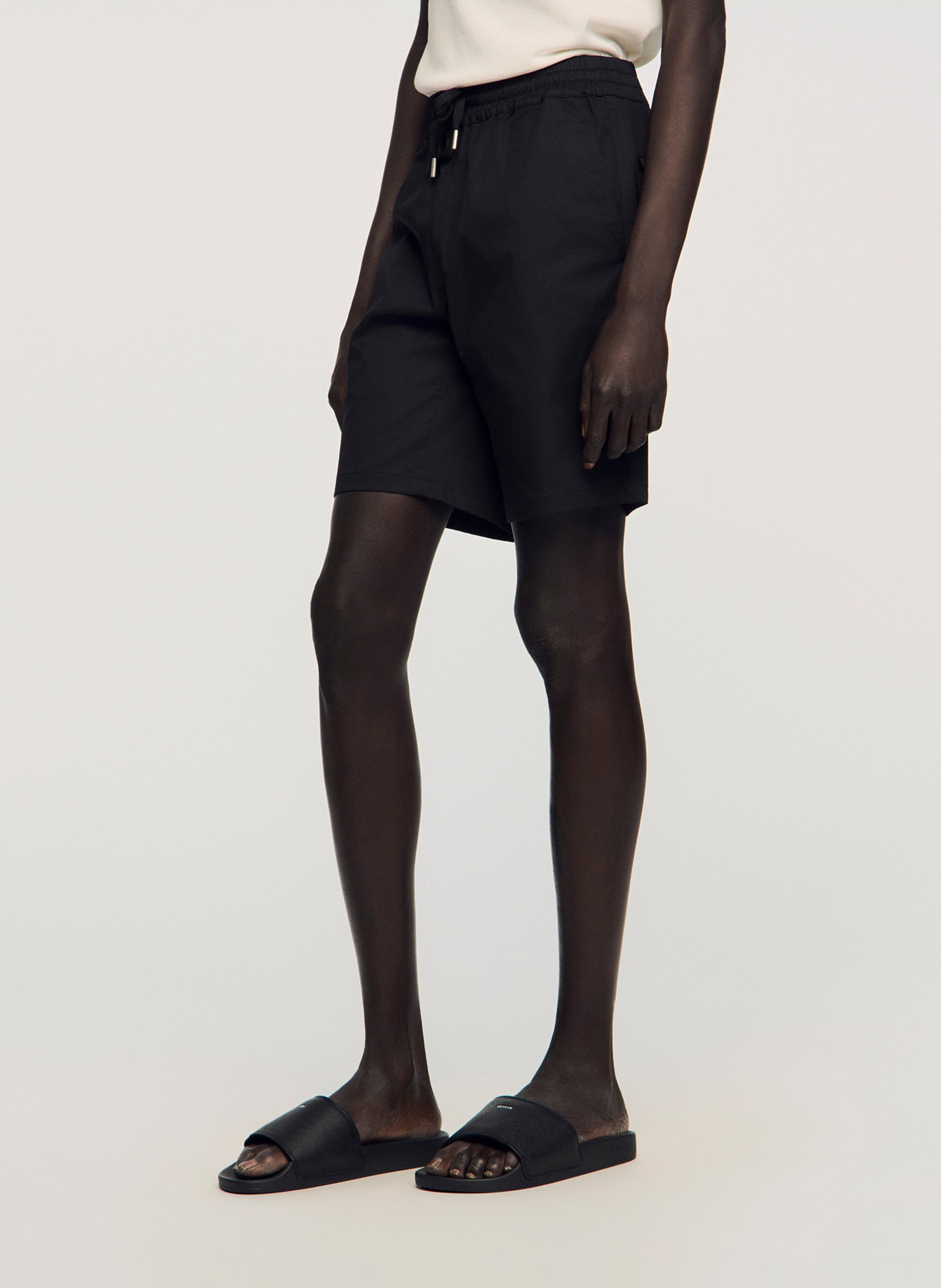 Platte, nerfleren sandalen SANDRO Blauw