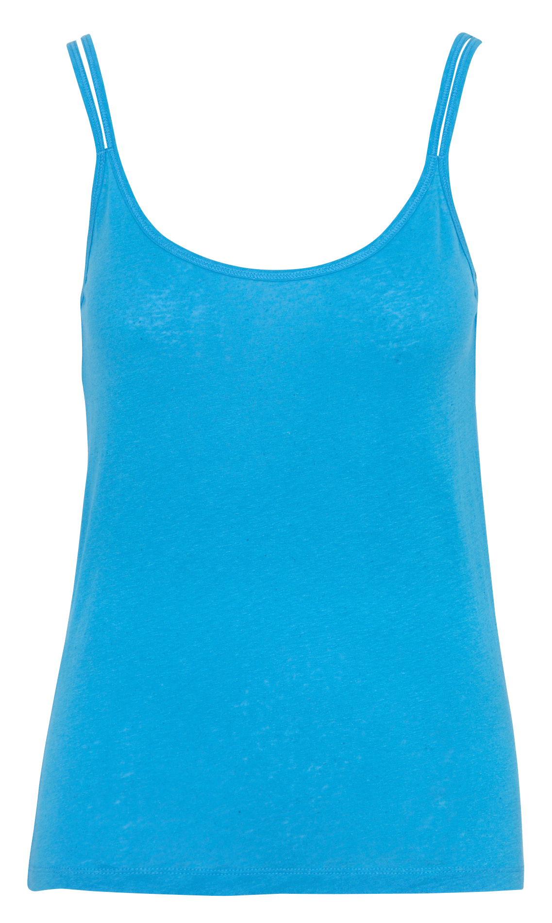 Solid round neck tank top LA FEE MARABOUTEE Blue