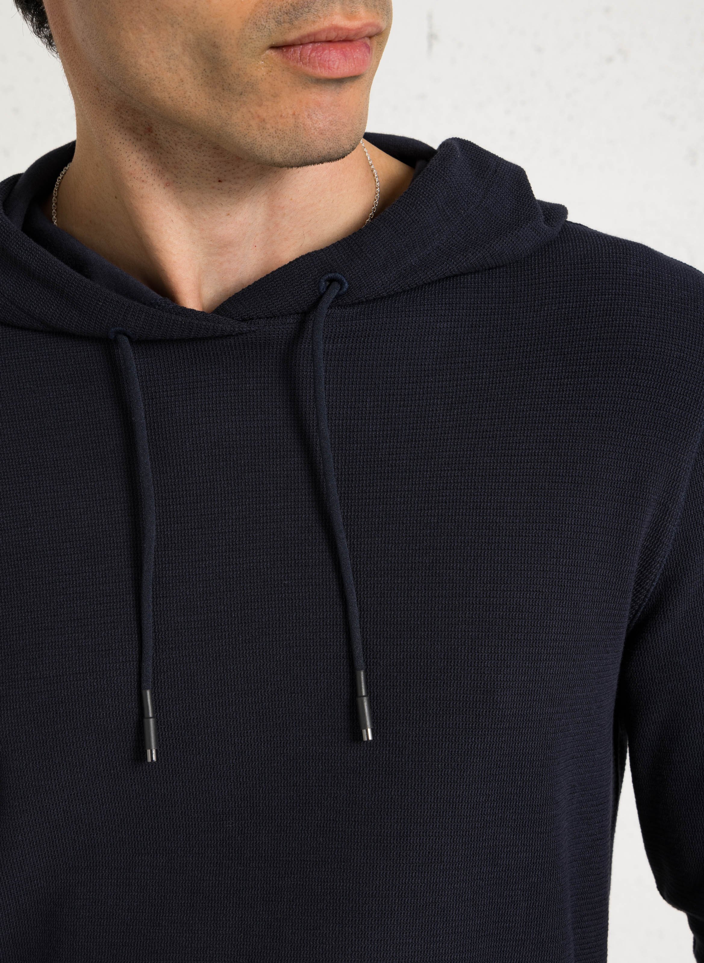 Pull à capuche IKKS Bleu