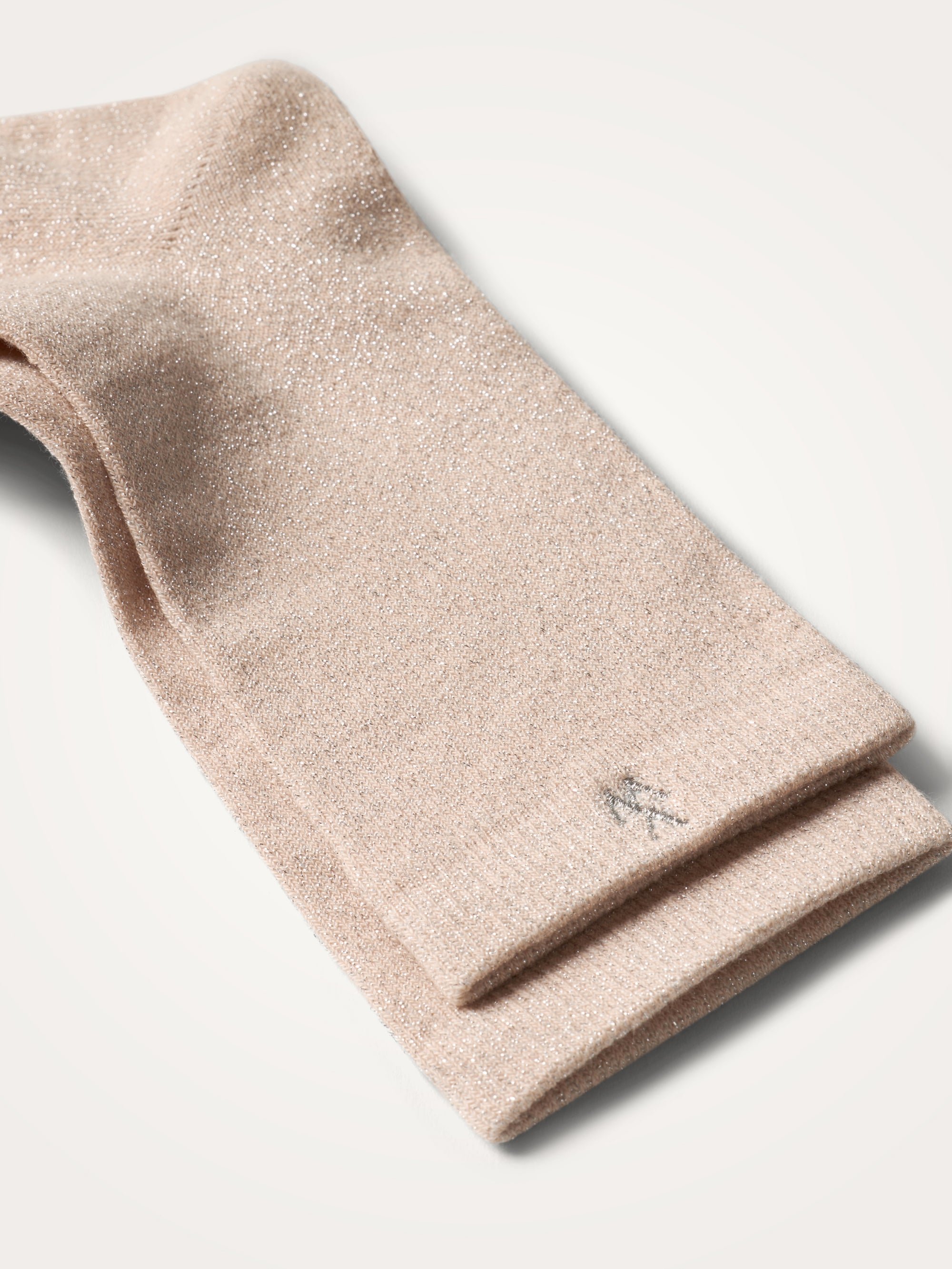 Sequined high socks in a cotton blend Pink
