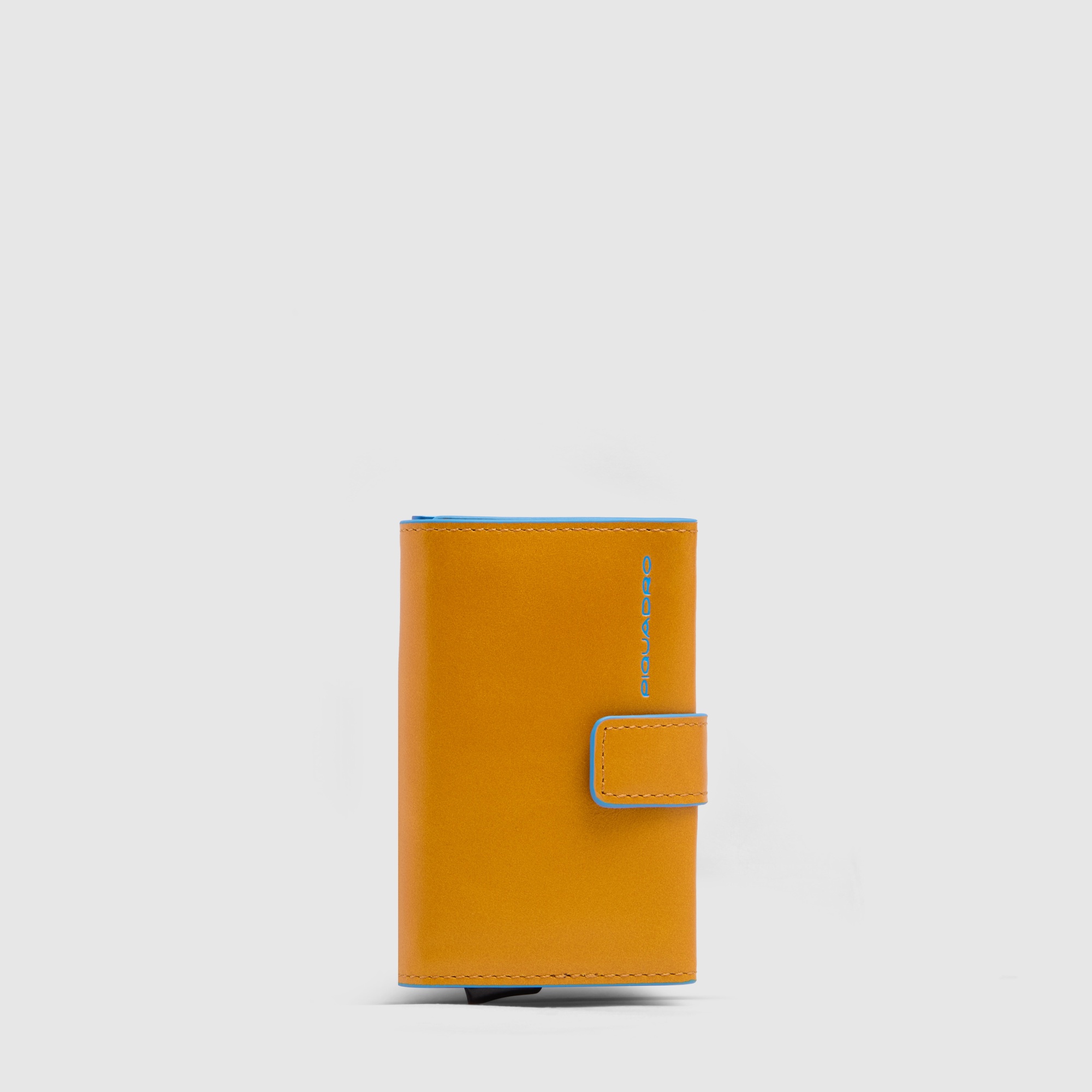 Automatic pop-up cardholder PIQUADRO Yellow