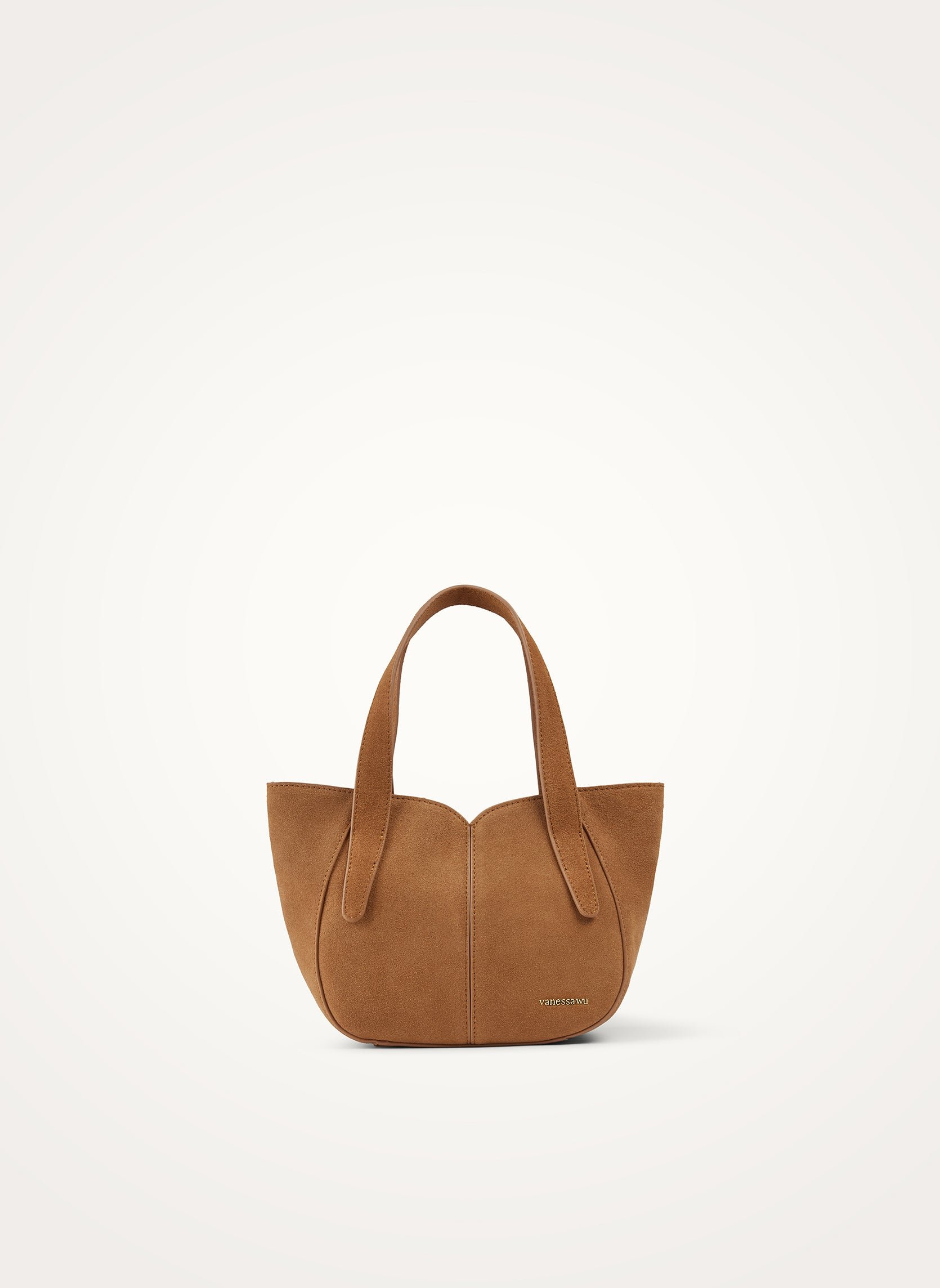 Handbag with handles and shoulder strap VANESSA WU Brown