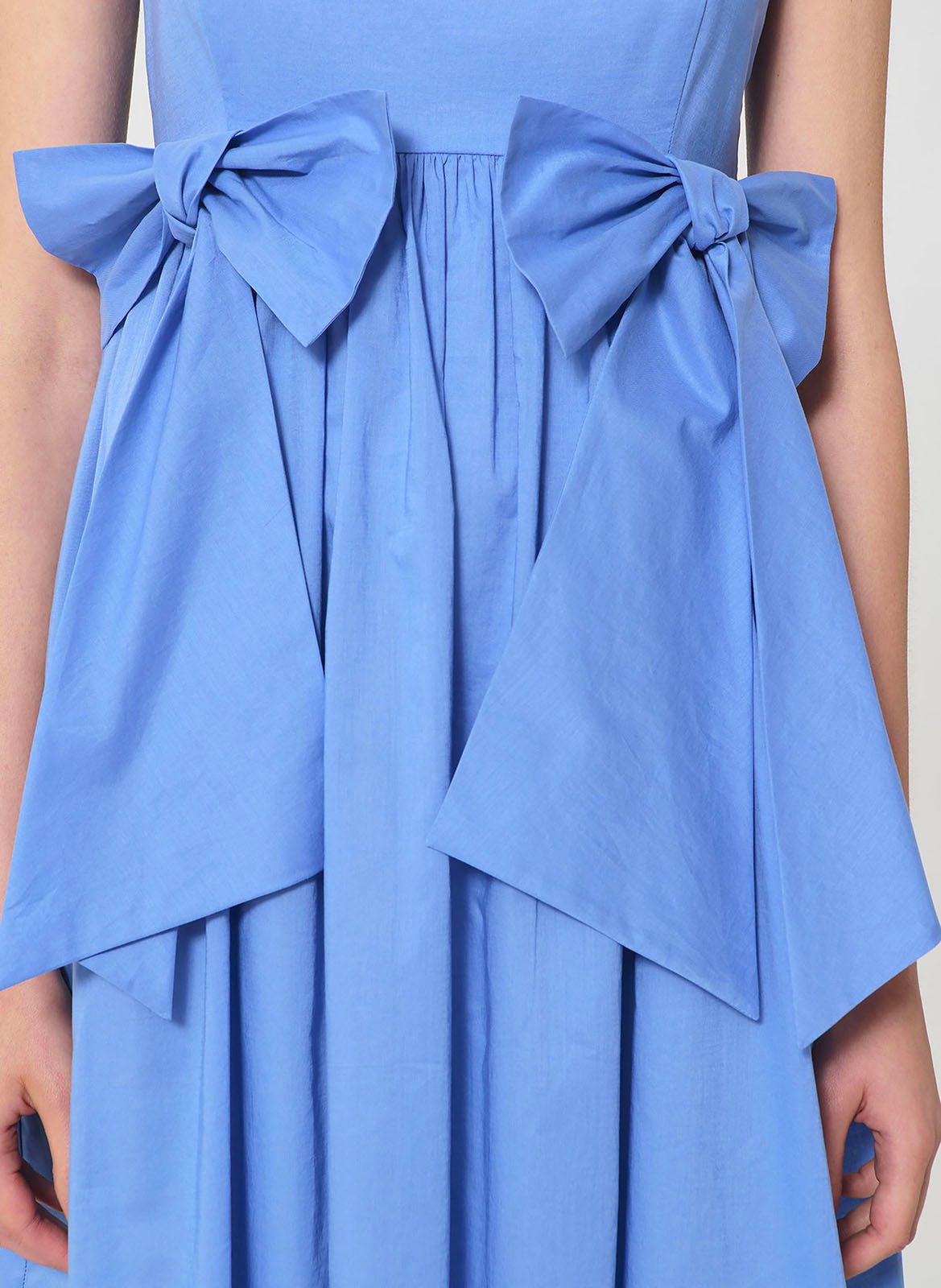 Robe midi à bretelles unie TARA JARMON Bleu