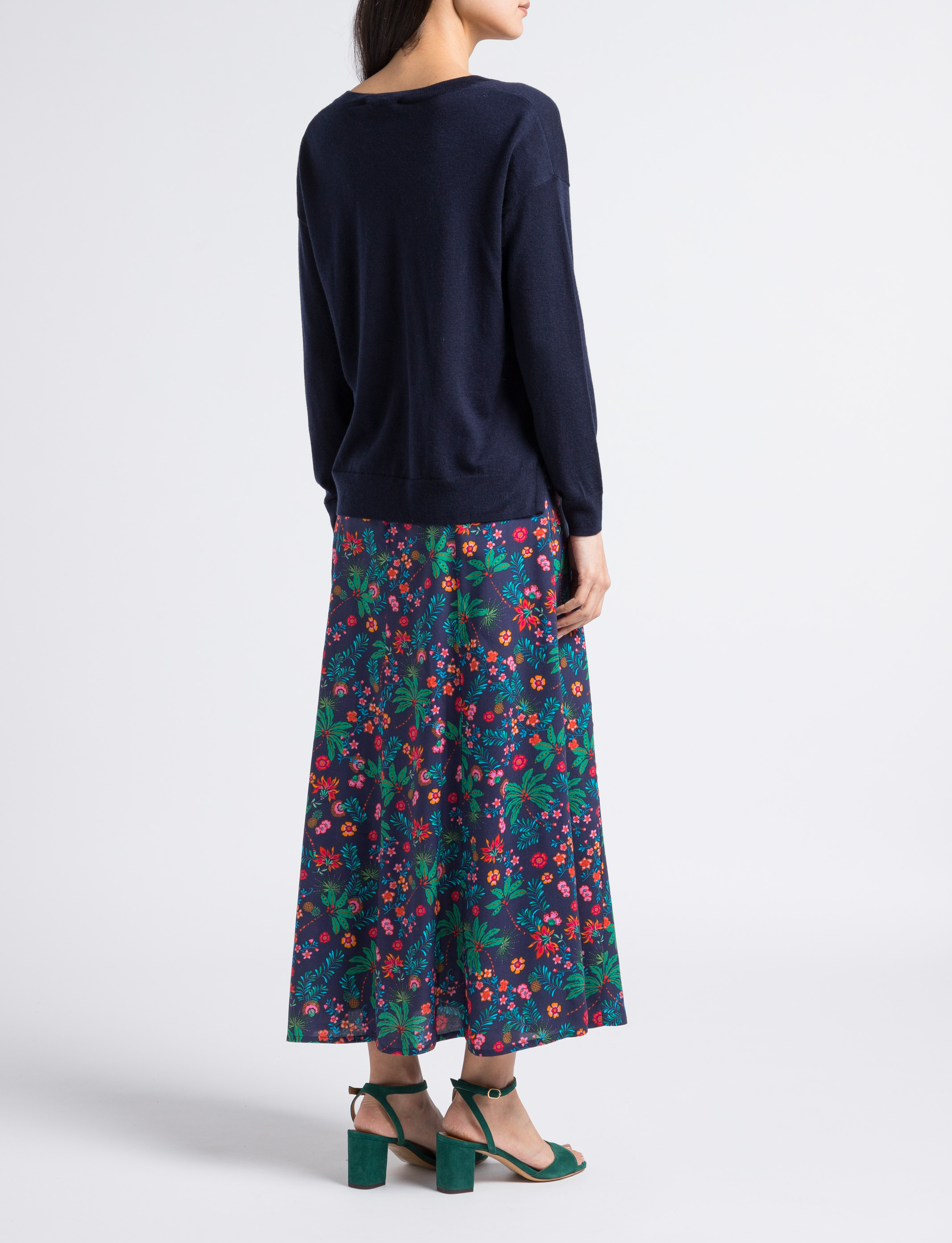 Weiter Feinstrickpullover LA PETITE ETOILE Blau