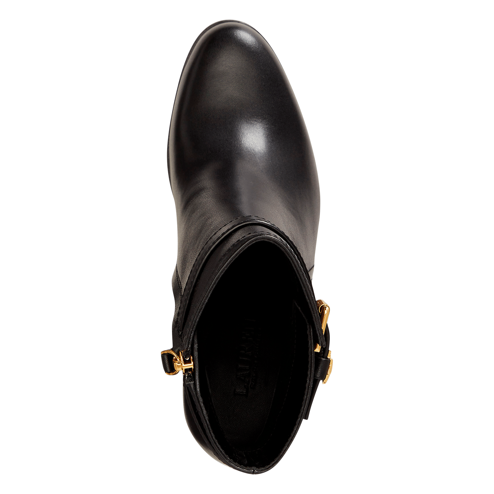 Bottines à talons hauts en cuir LAUREN RALPH LAUREN Noir