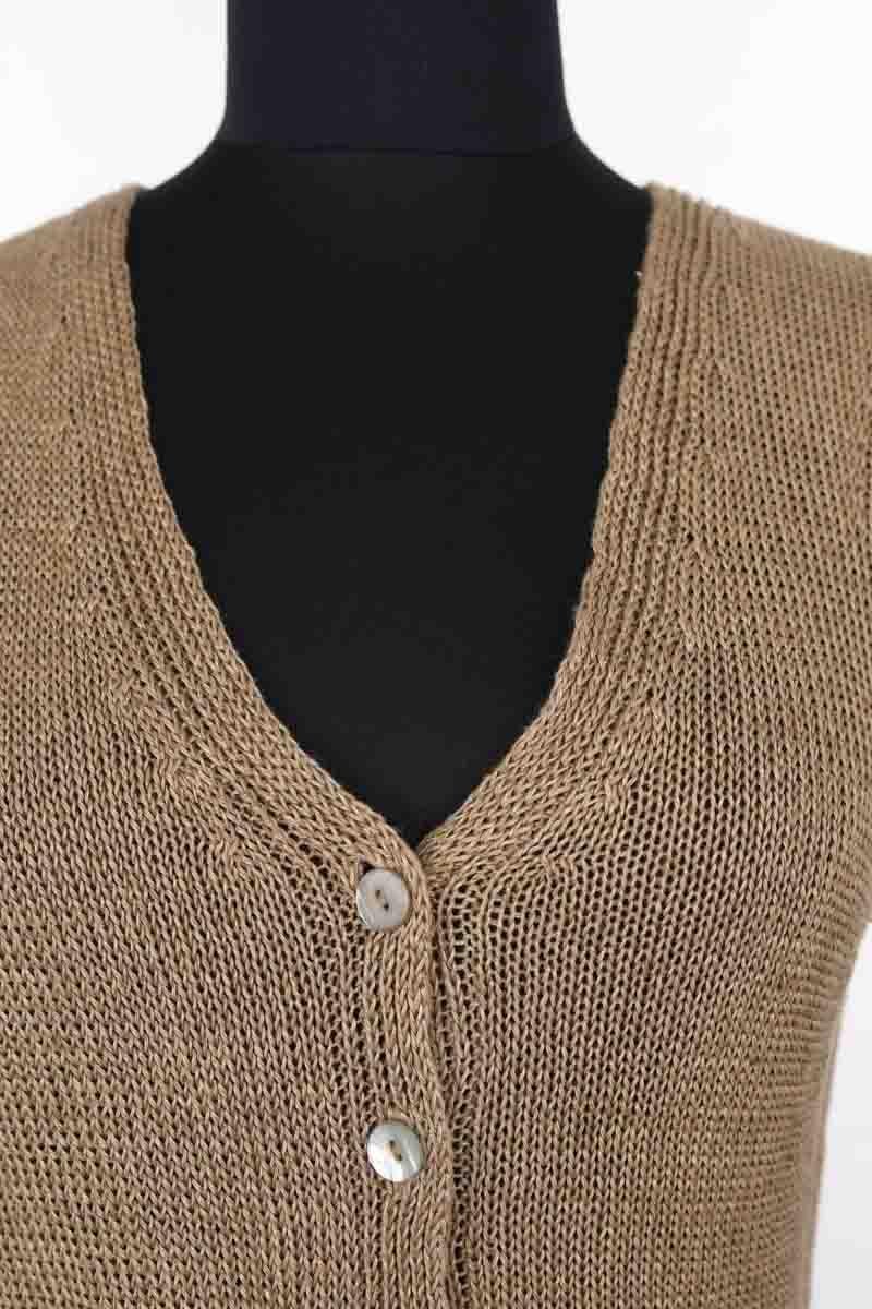Azawood sleeveless top AGNES B. - Seconde Main Brown