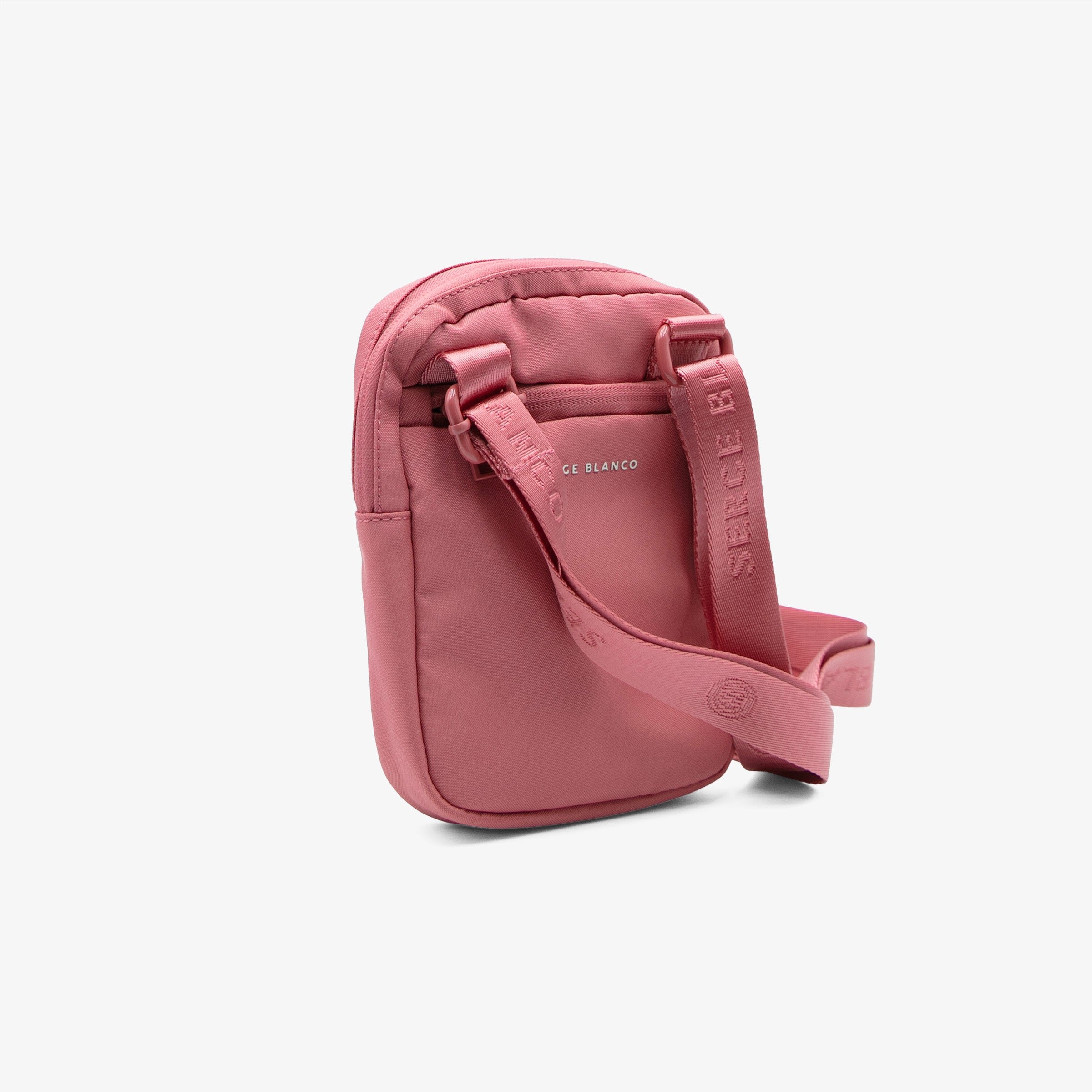 Grained leather-look crossbody bag SERGE BLANCO Orange
