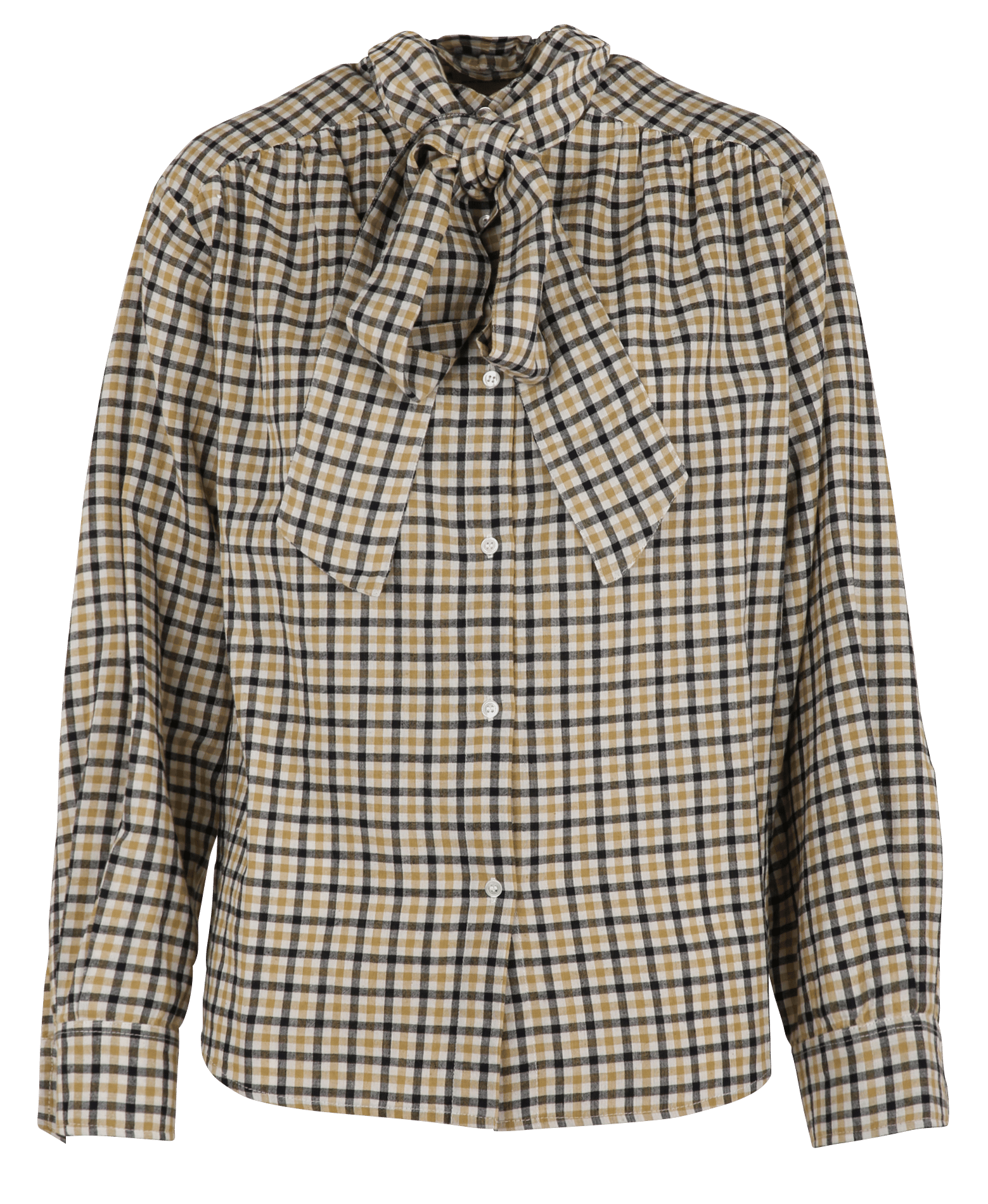 Blouse à col lavallière imprimée en coton FEEKA Multicolore