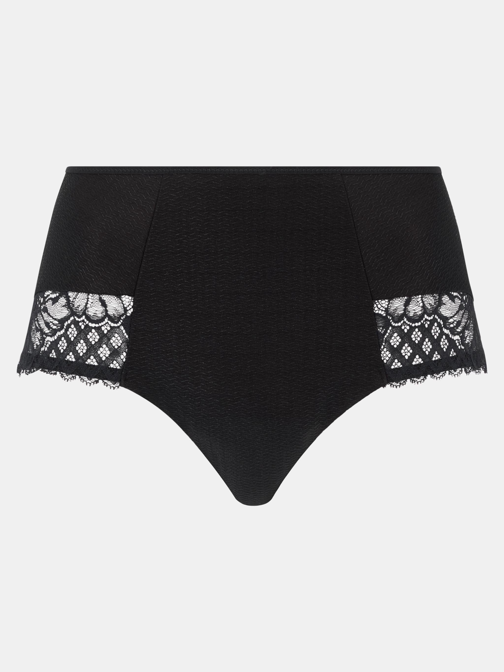 High-waisted lace panties | Black CHANTELLE Women