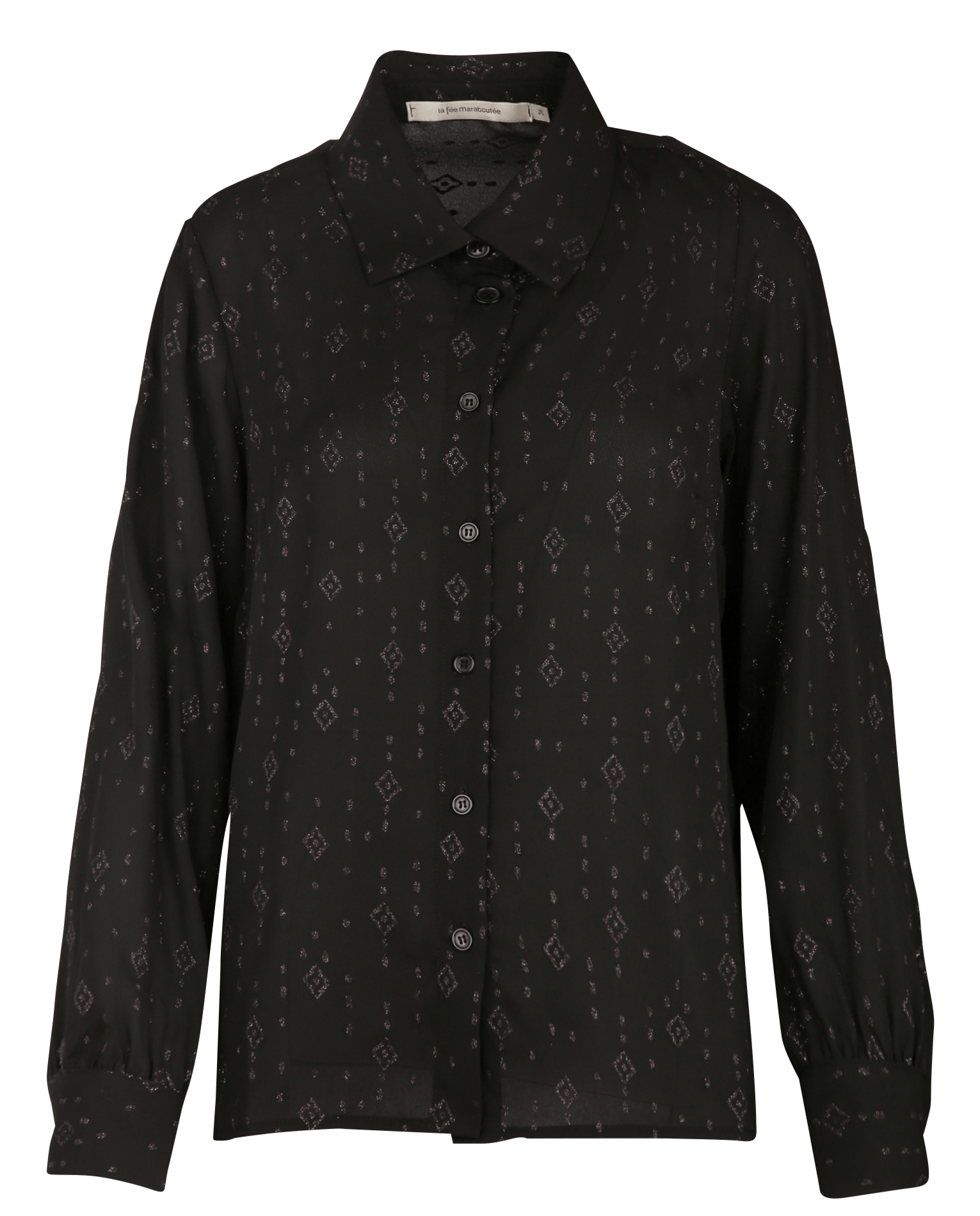 Pleated oversized shirt LA FEE MARABOUTEE Black