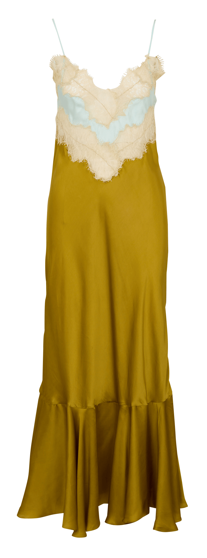 Robe longue cintrée à détail dentelle MES DEMOISELLES Multicolore