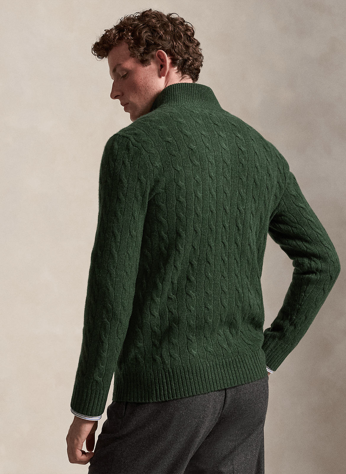Magenta - Pullover mit Stehkragen, aus Wollmix POLO RALPH LAUREN Grun