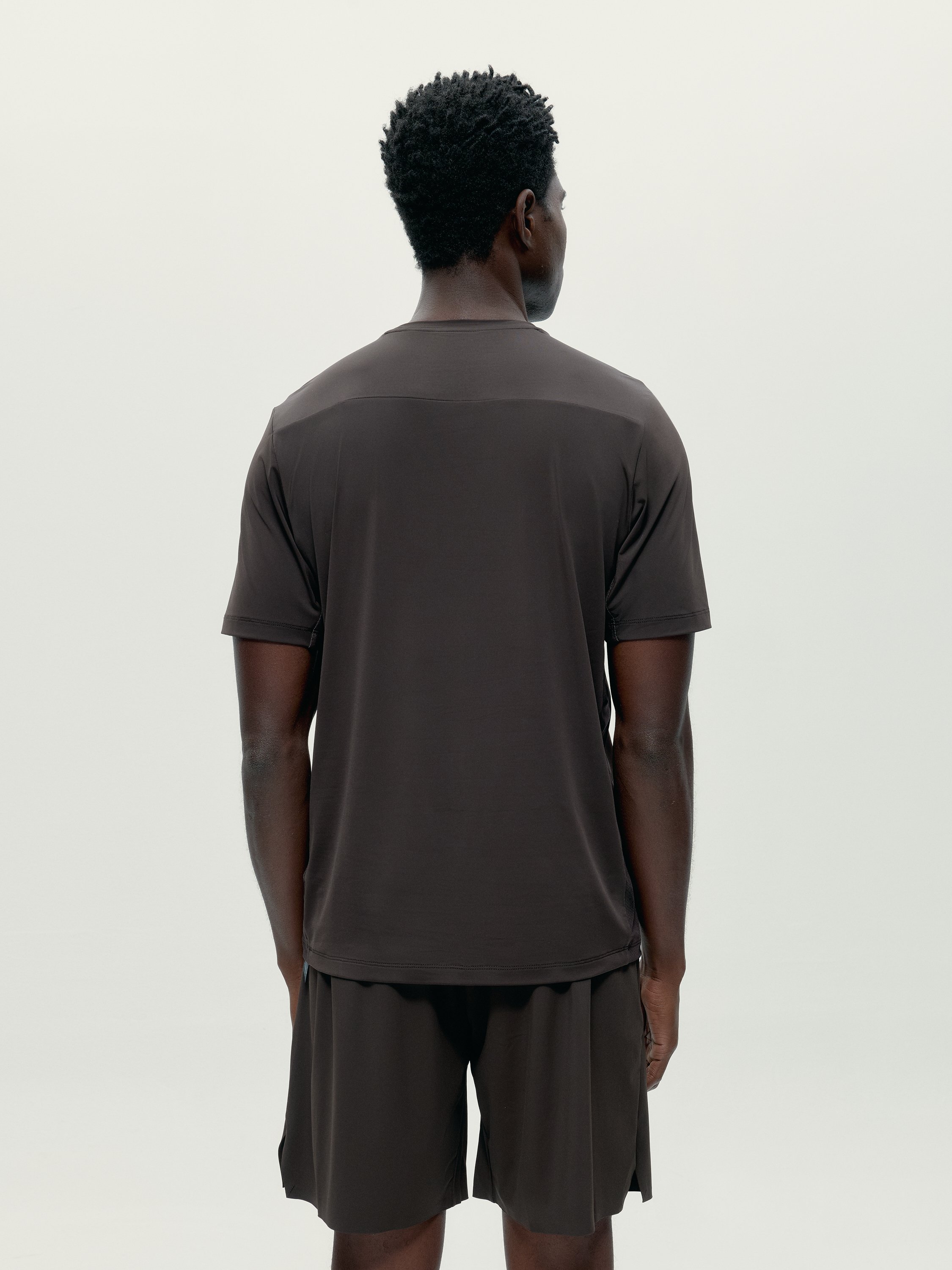 Short-sleeve performance sports t-shirt VOLTA 2.0 | Brown BORN Men