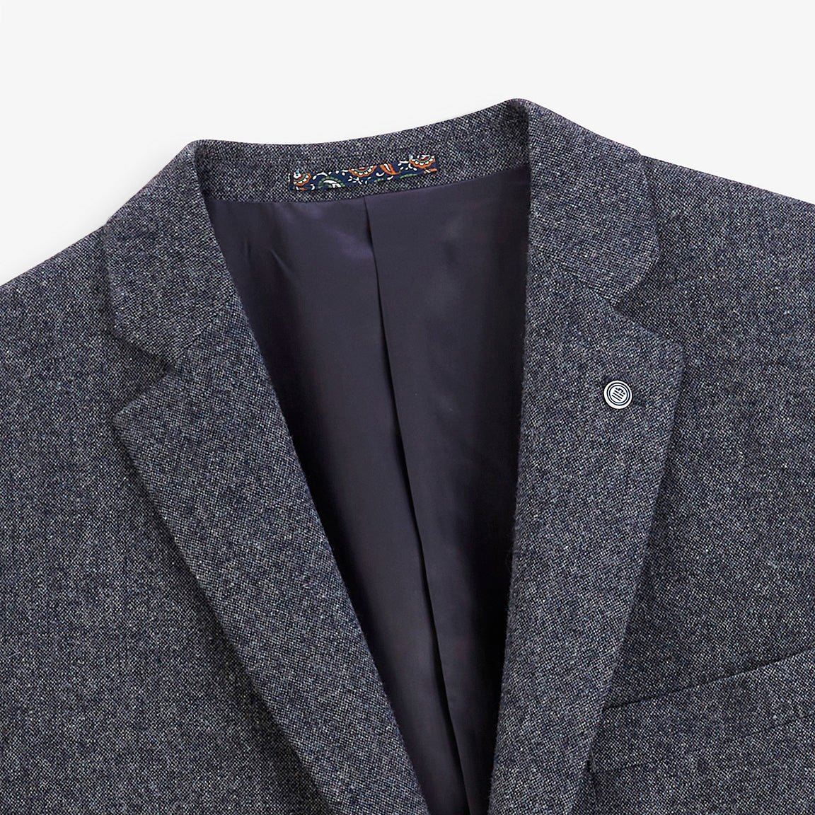 Ink blue wool-blend blazer SERGE BLANCO Blue