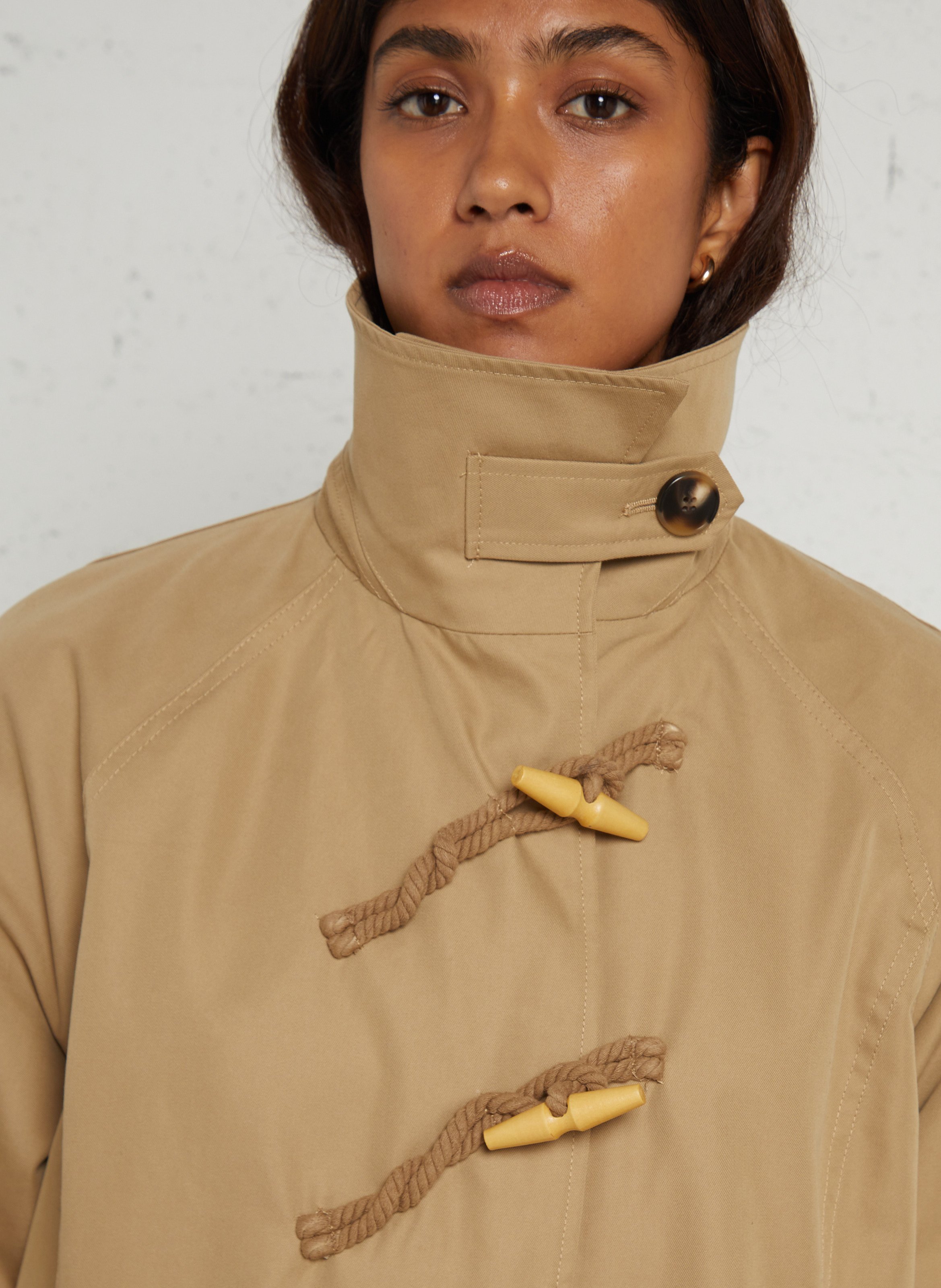 Relaxed-fit trench coat in cotton blend HOD PARIS Beige
