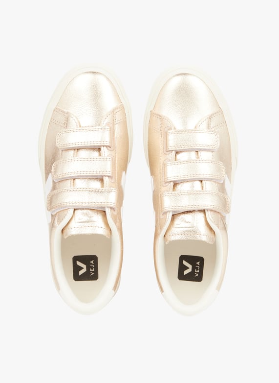 Shoes Basket Veja Femme Scratch Doré Veja Galerie Lafayette