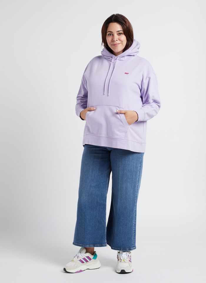 Nike Essential Fleece+ Multi Logo Hoodie In Lilac-Purple pour hommes