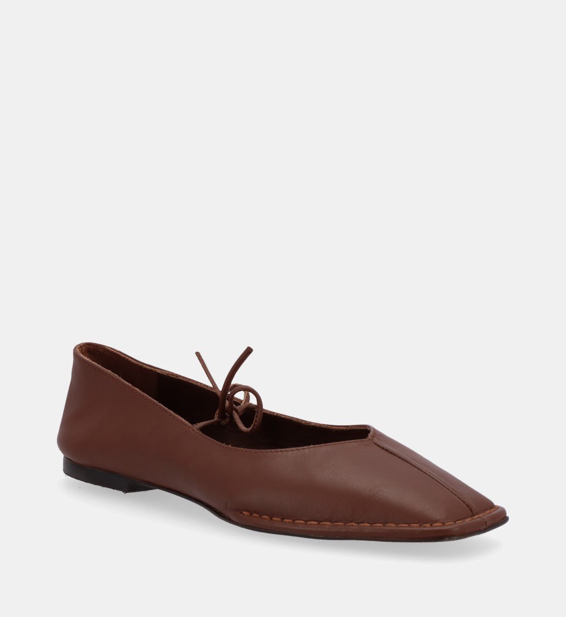 Cendrillon goatskin leather ballet pumps ALOHAS Brown