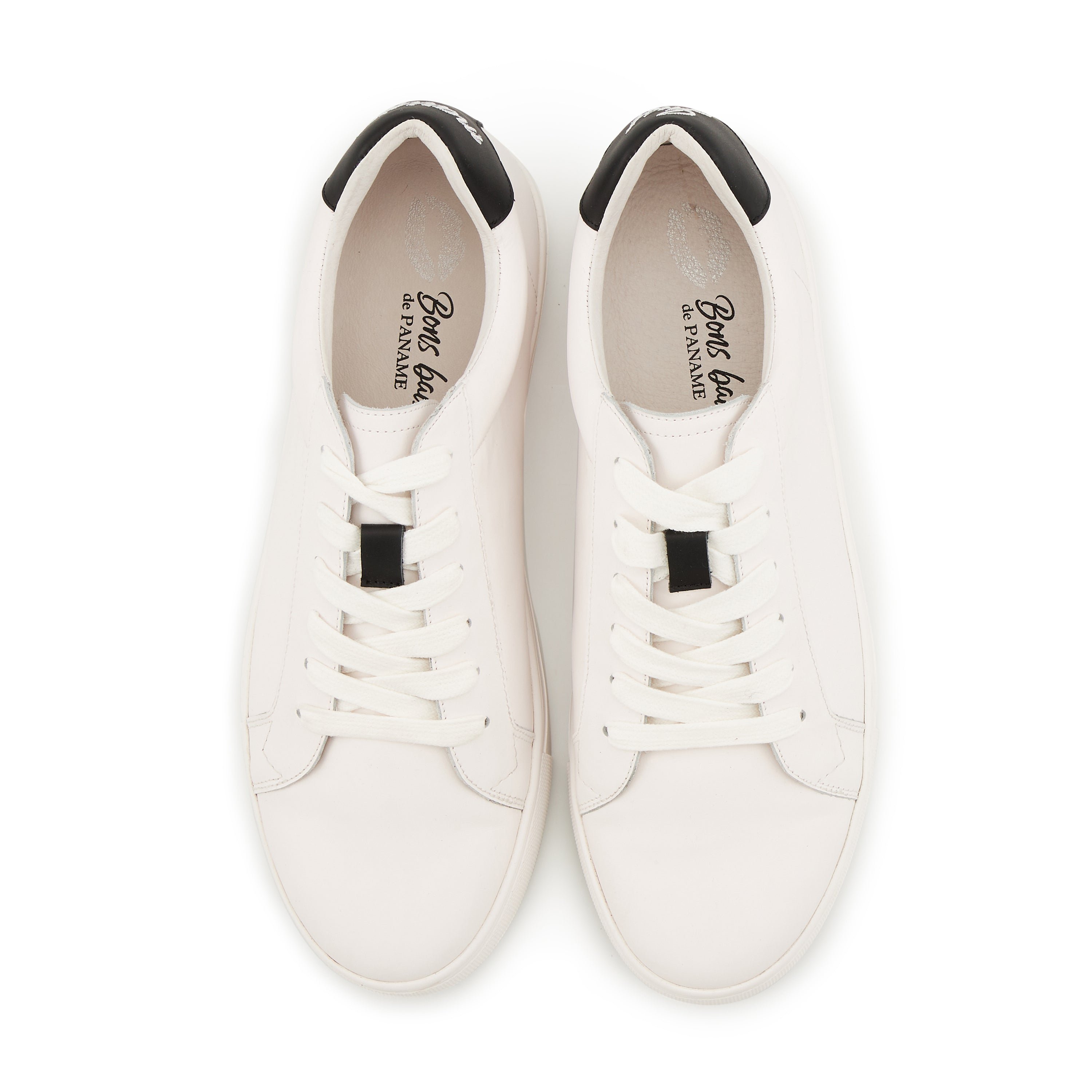 Leather sneakers BONS BAISERS PARIS White