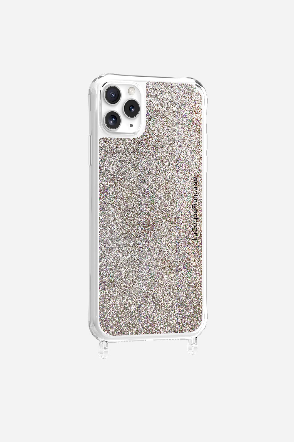 Glitter phone case with rings for iPhone 11 Pro Max LA COQUE FRANCAISE Multicolored