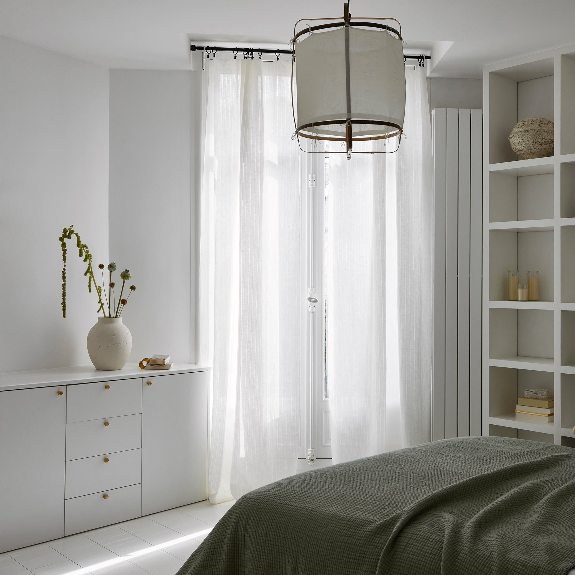 Net curtain panel MADURA White