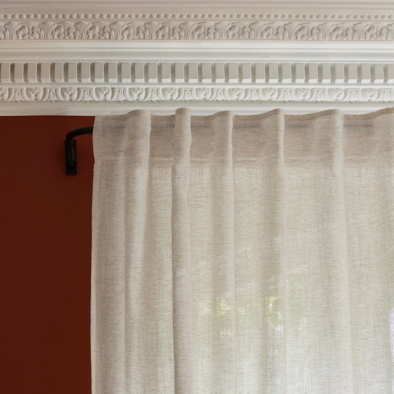 Net curtain with loops MADURA Beige