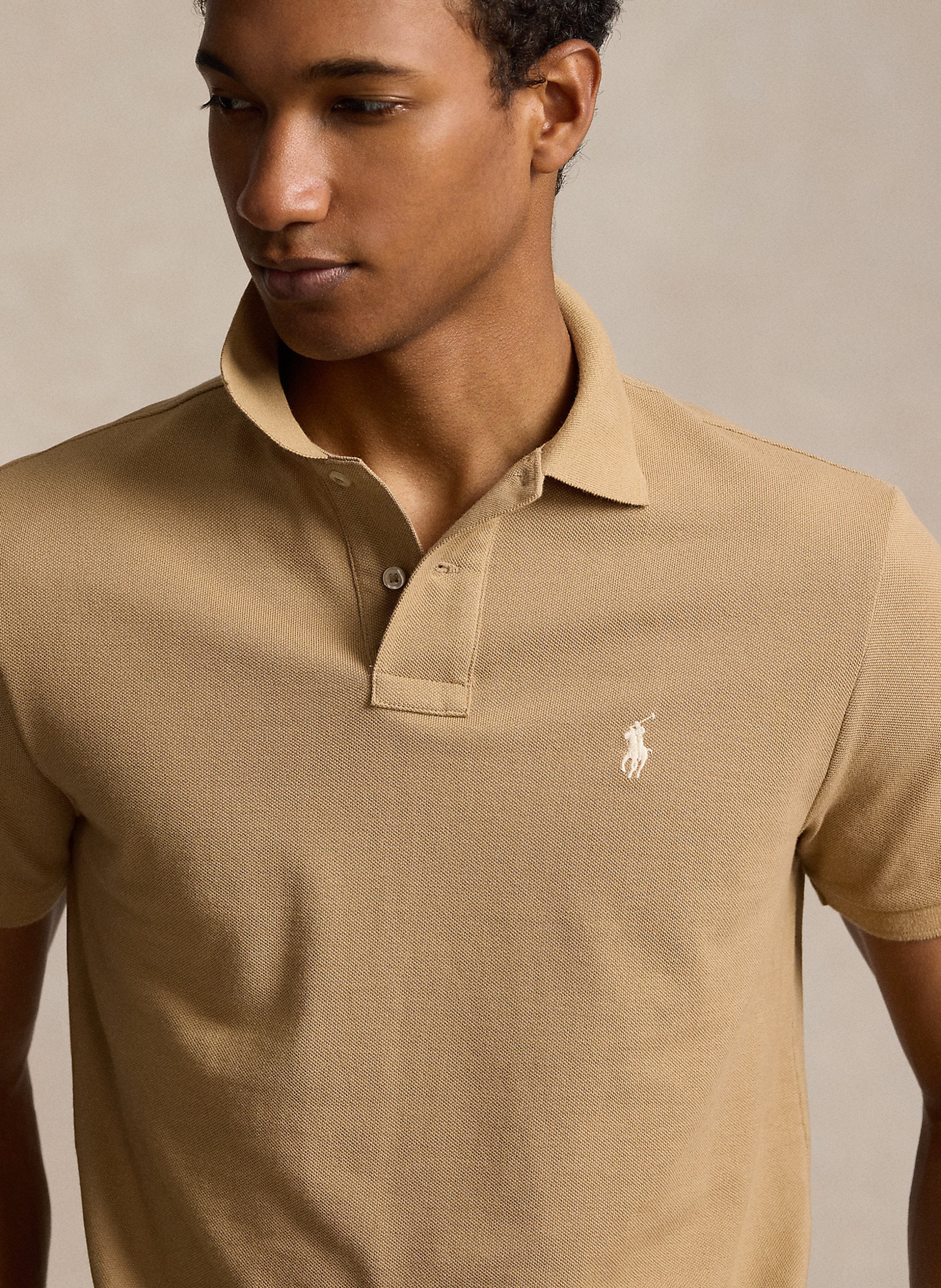 Custom-fit polo van katoen POLO RALPH LAUREN Beige