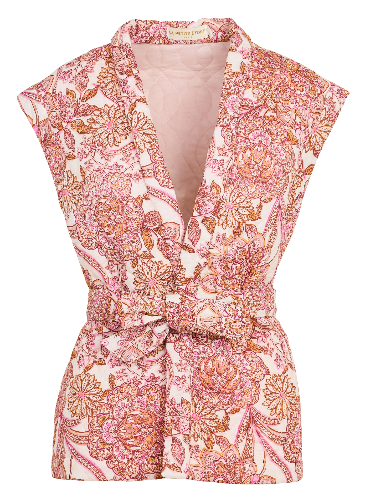 Straight-cut printed cotton jacket LA PETITE ETOILE Multicolored