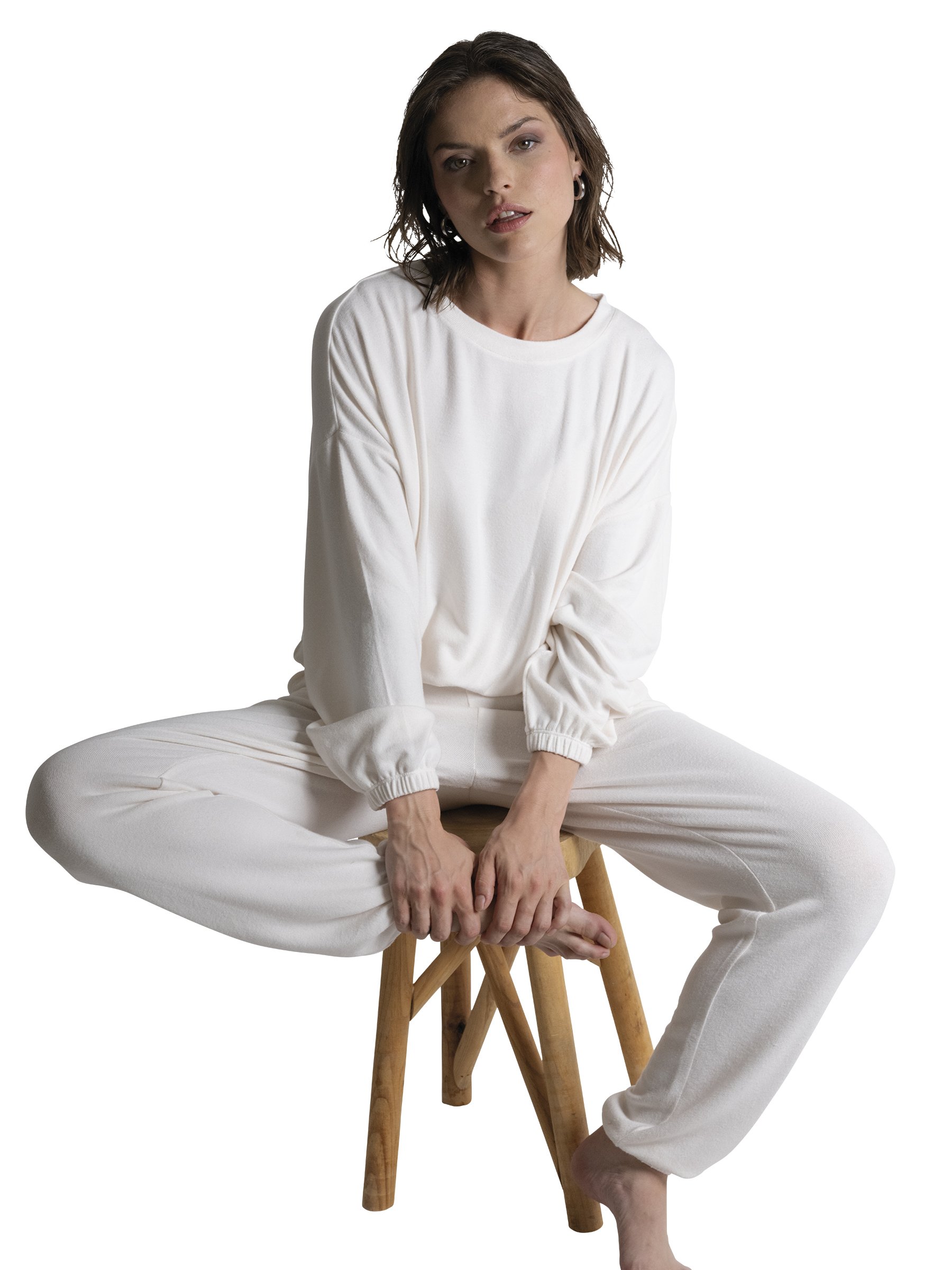 Long-sleeve pyjama t-shirt PASSIONATA Beige