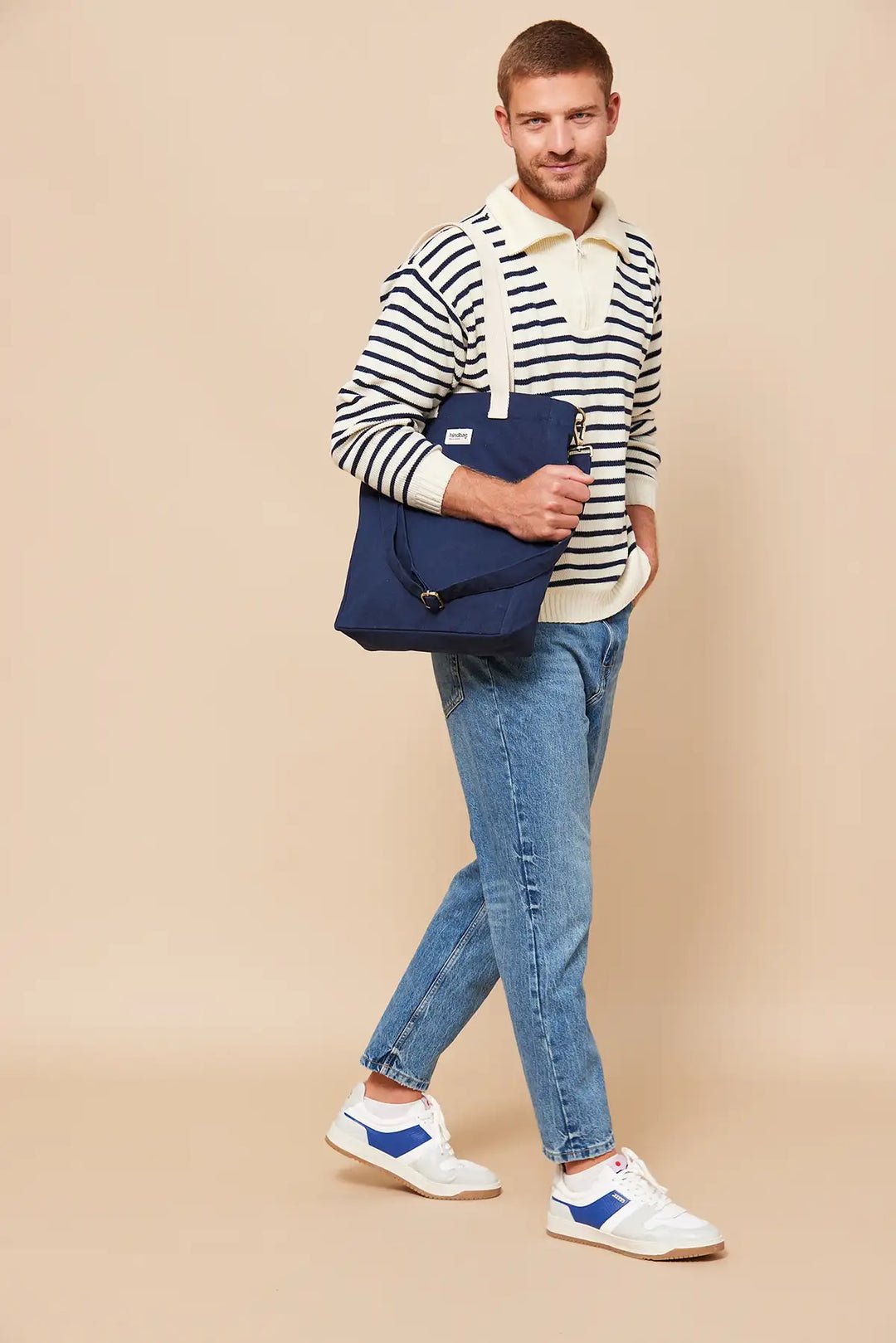 Cotton tote bag HINDBAG Blue