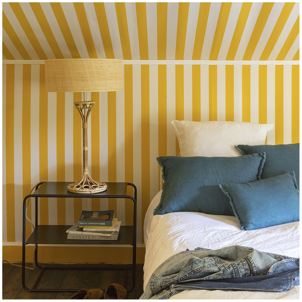 Rattan lamp base BLANC D'IVOIRE Beige