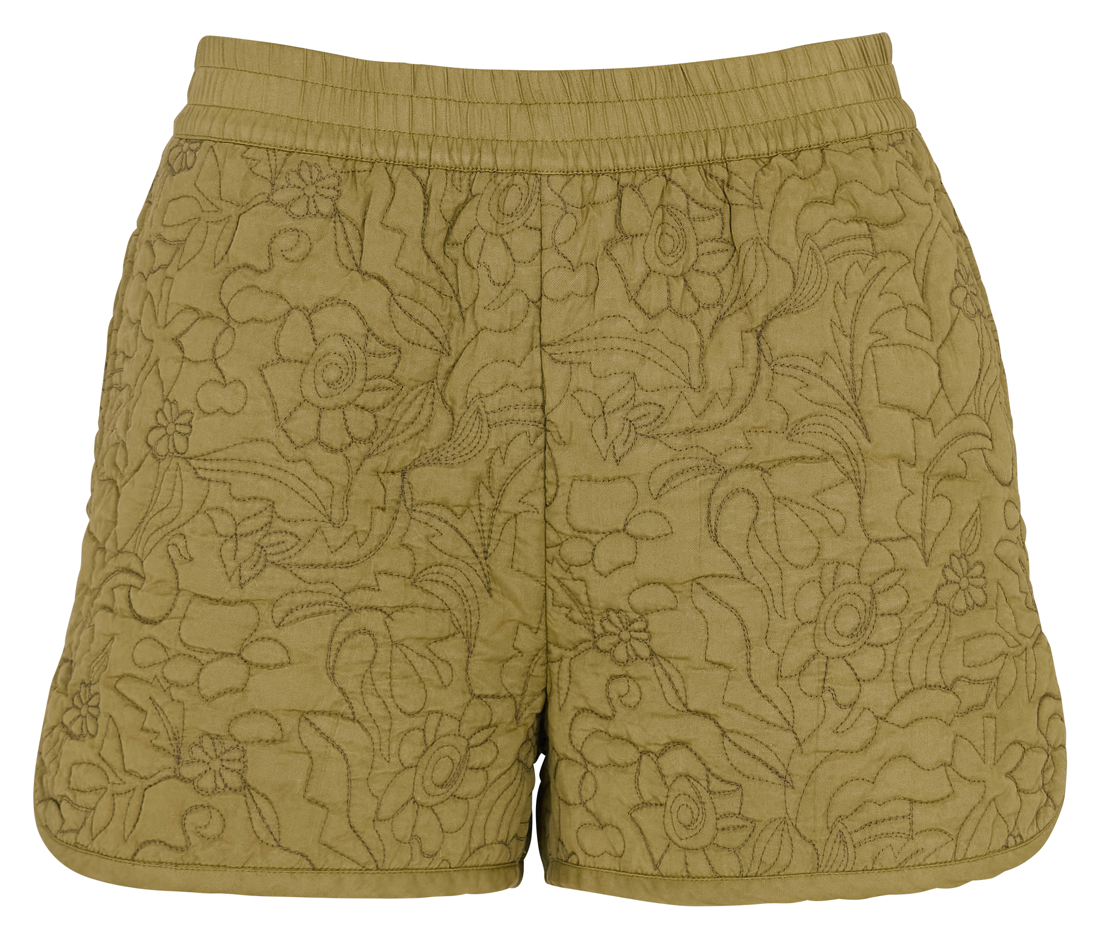 Quilted straight-leg shorts IKKS Khaki
