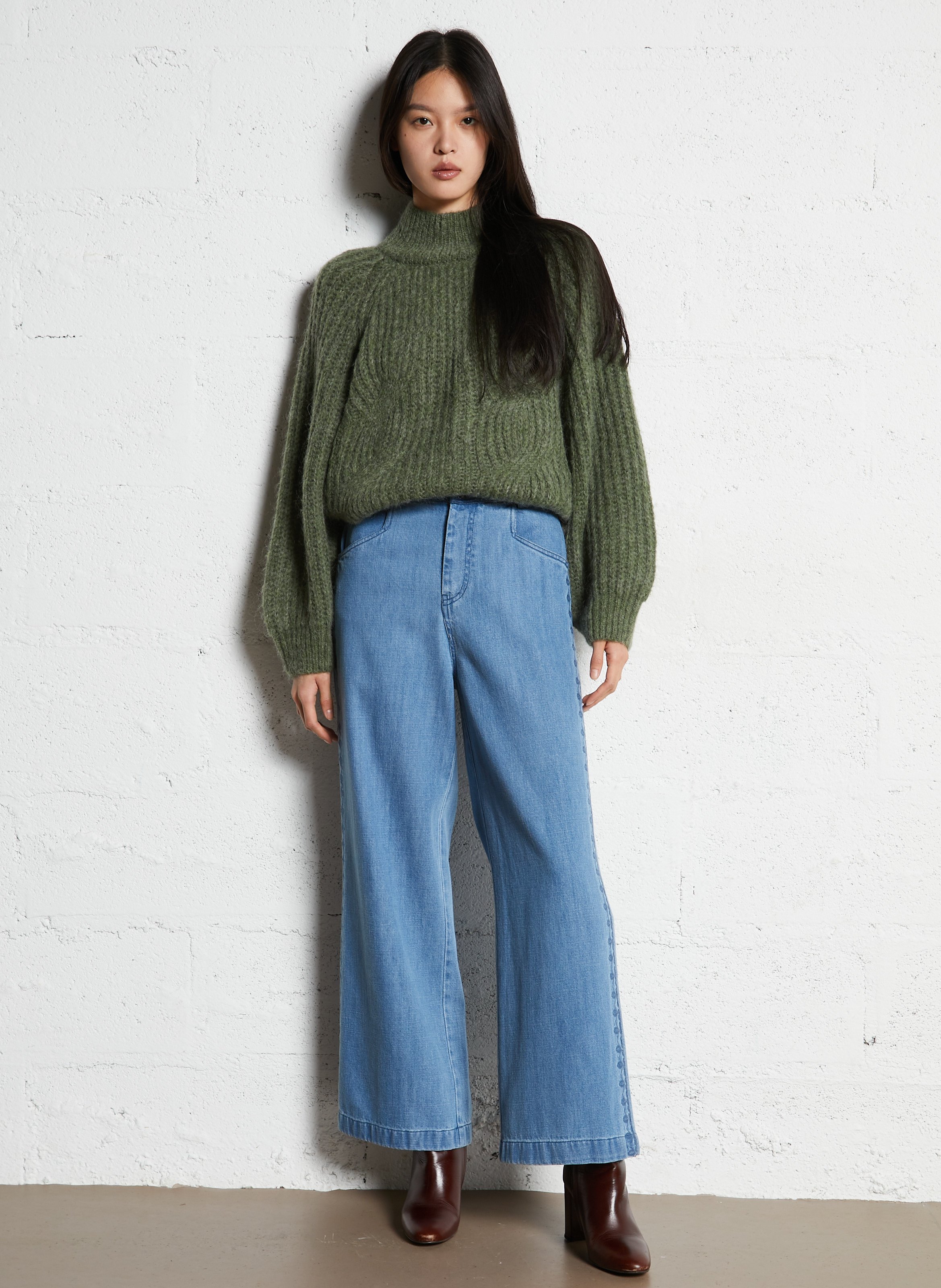 Jean large LOUISE MISHA Bleu