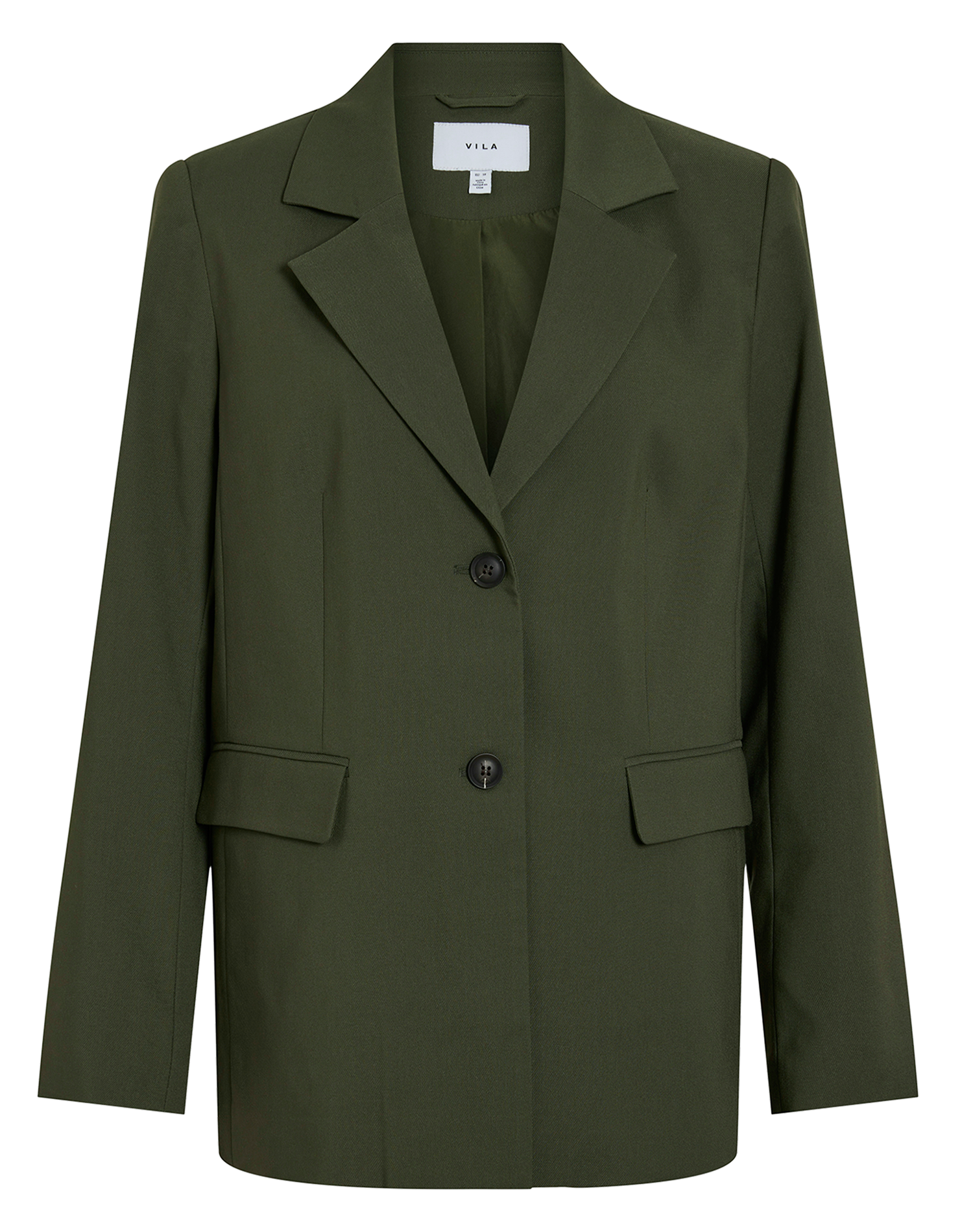 Veste tailleur en fibres recyclées mélangées VILA Vert