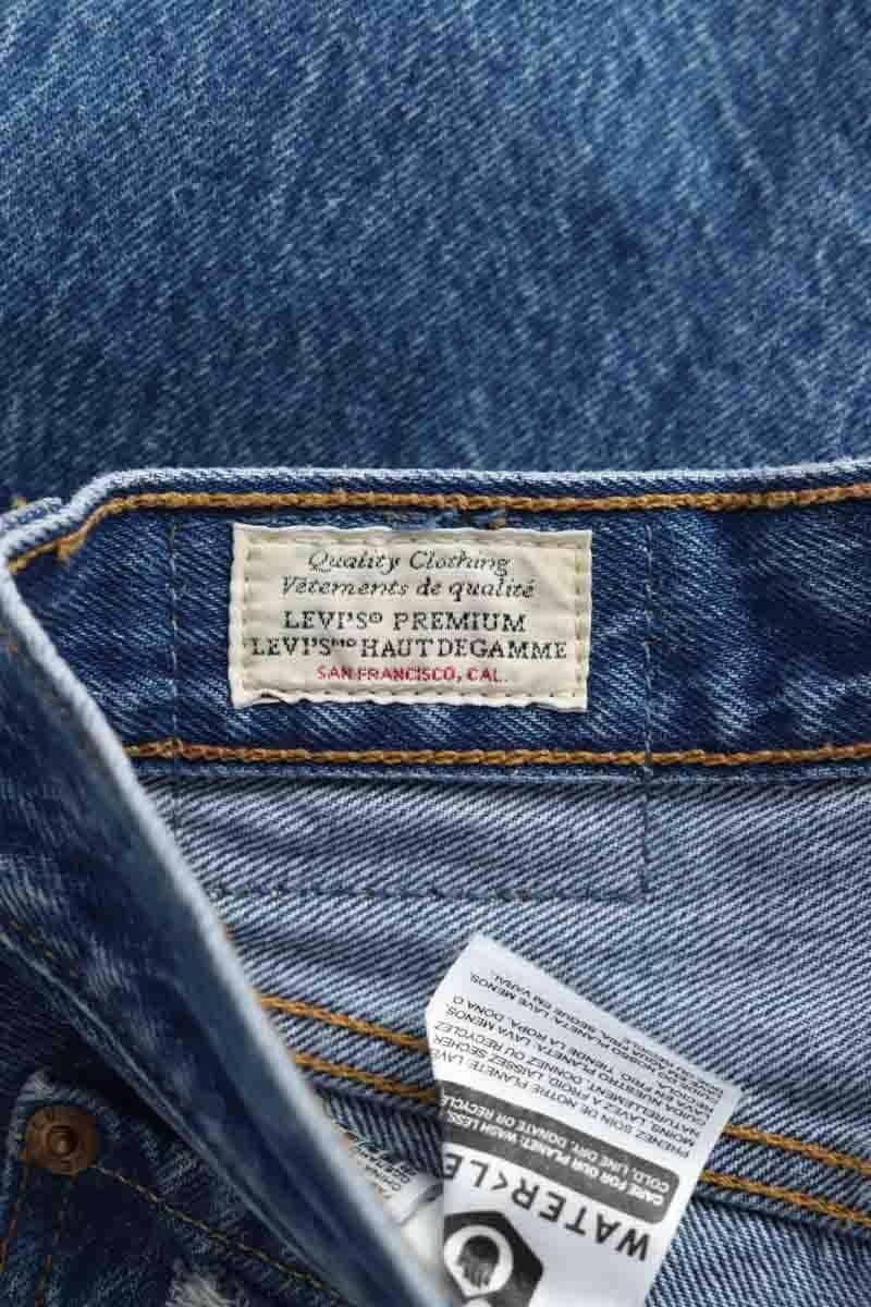 Cotton straight jeans LEVI'S - Seconde main Blue