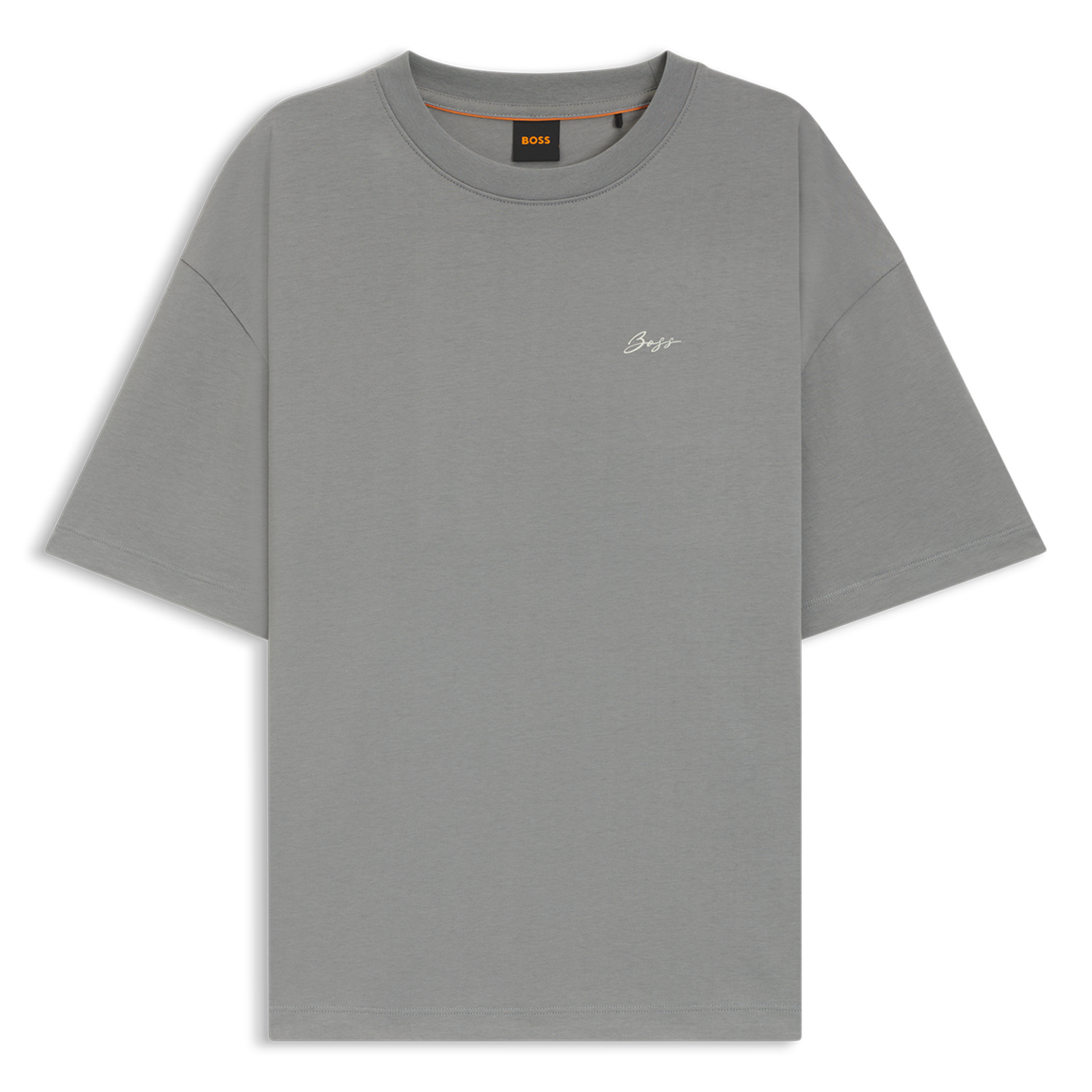 Tee-shirt col rond en coton BOSS Bleu