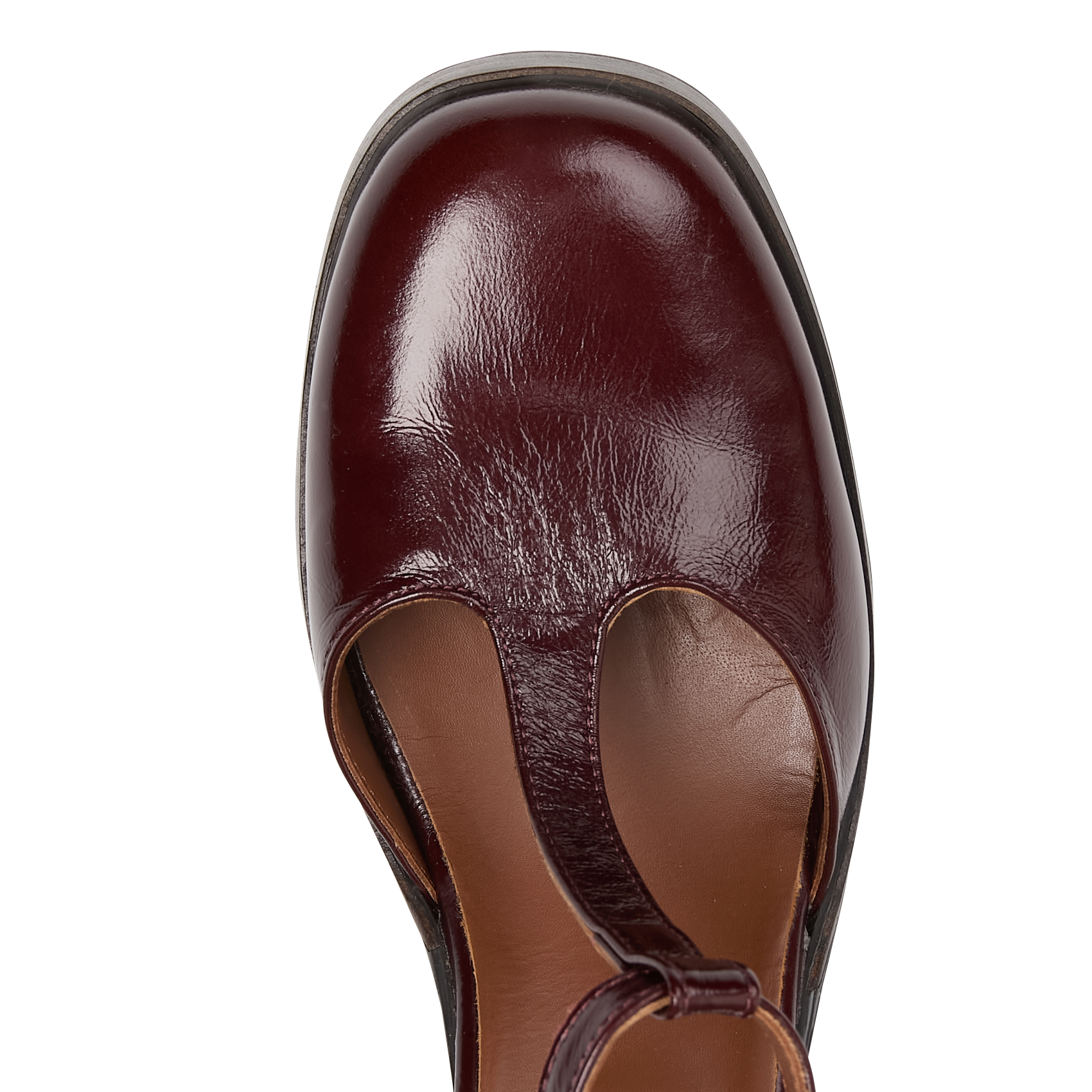 Alice heeled leather sandals BOCAGE Brown