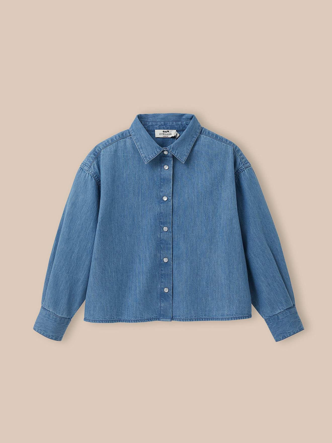 Light denim shirt CYRILLUS Blue