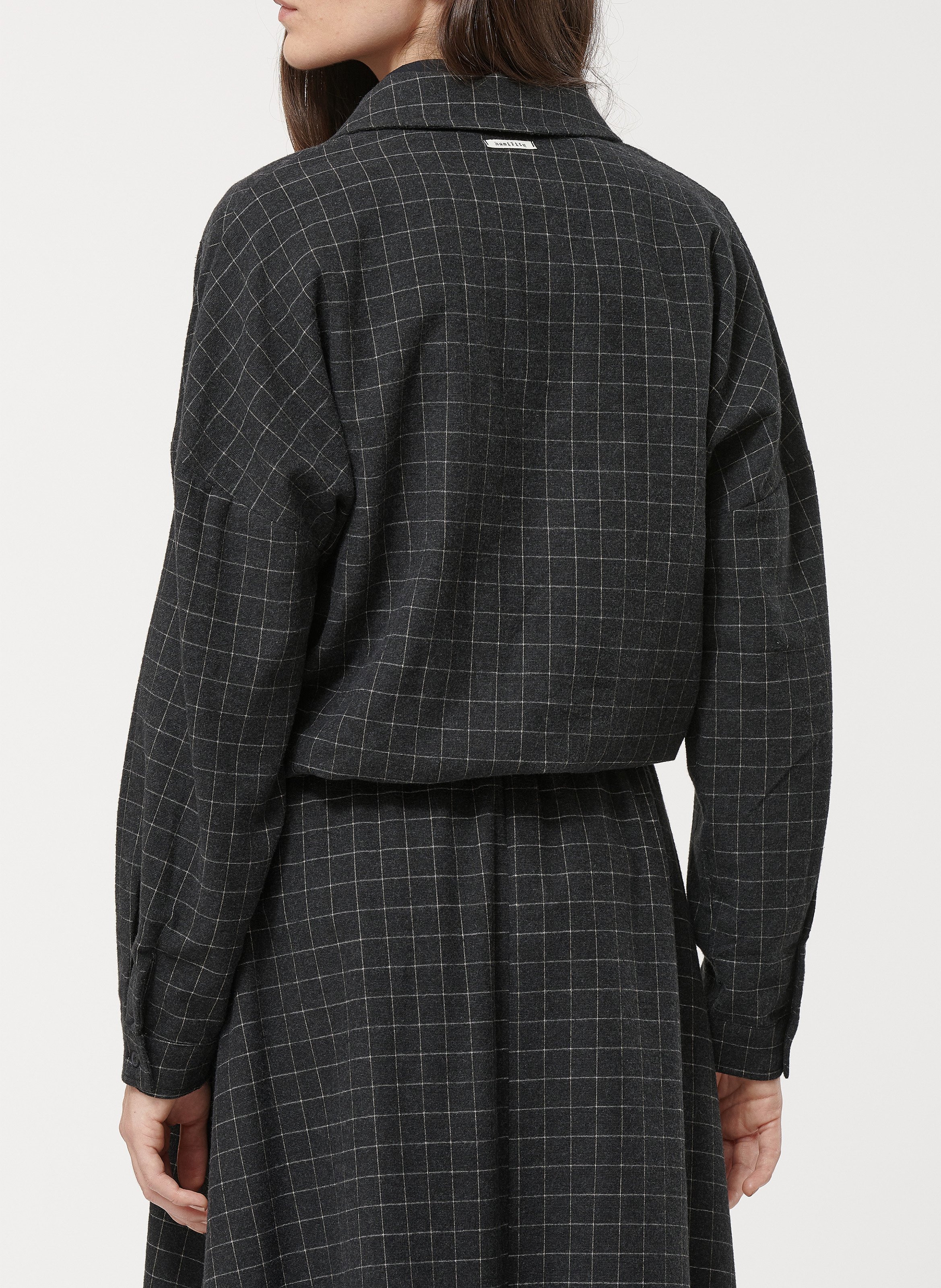 Chemise col classique à carreaux HUMILITY Argent