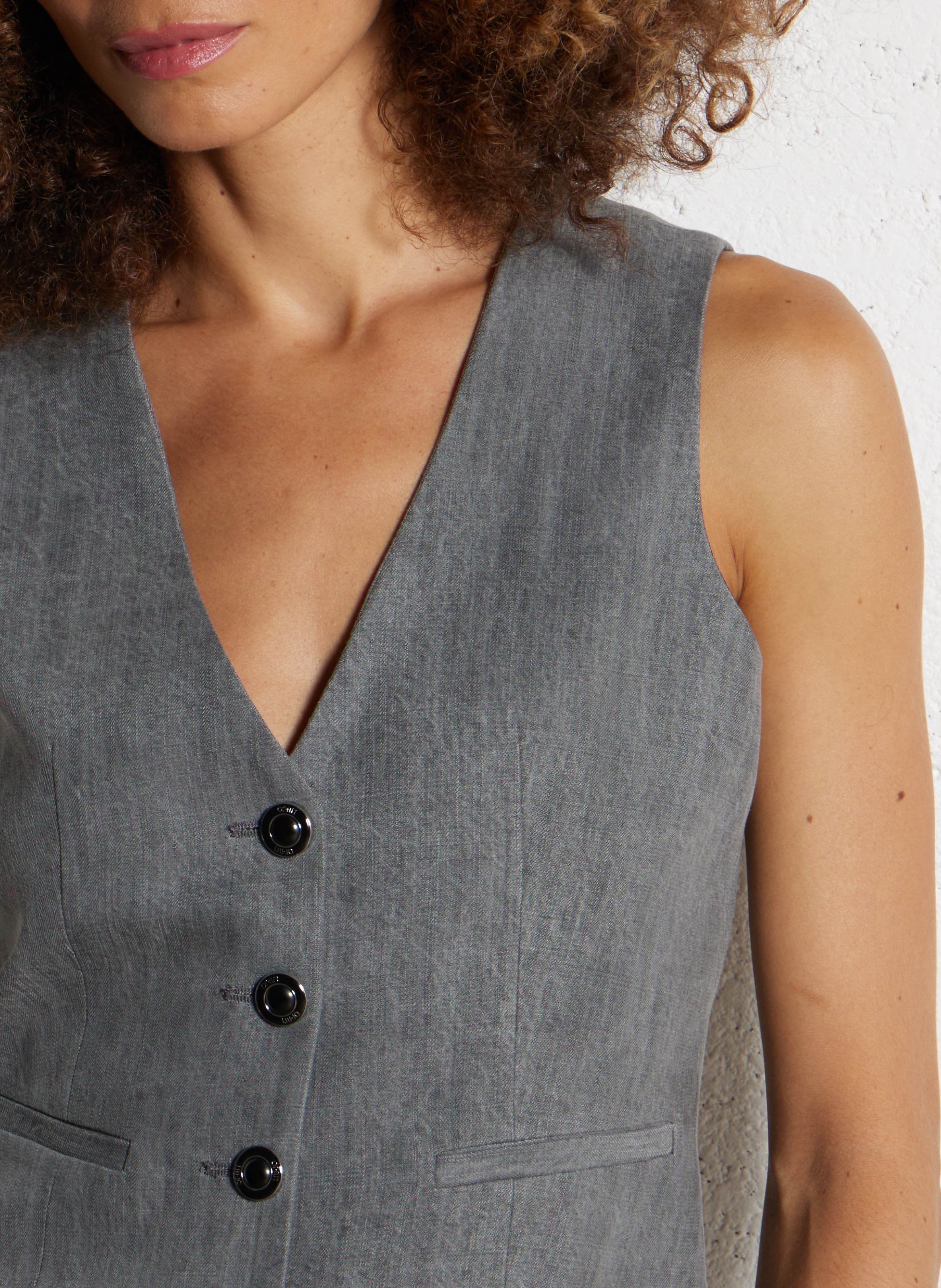 Gerader Anzugweste LIU JO Grau