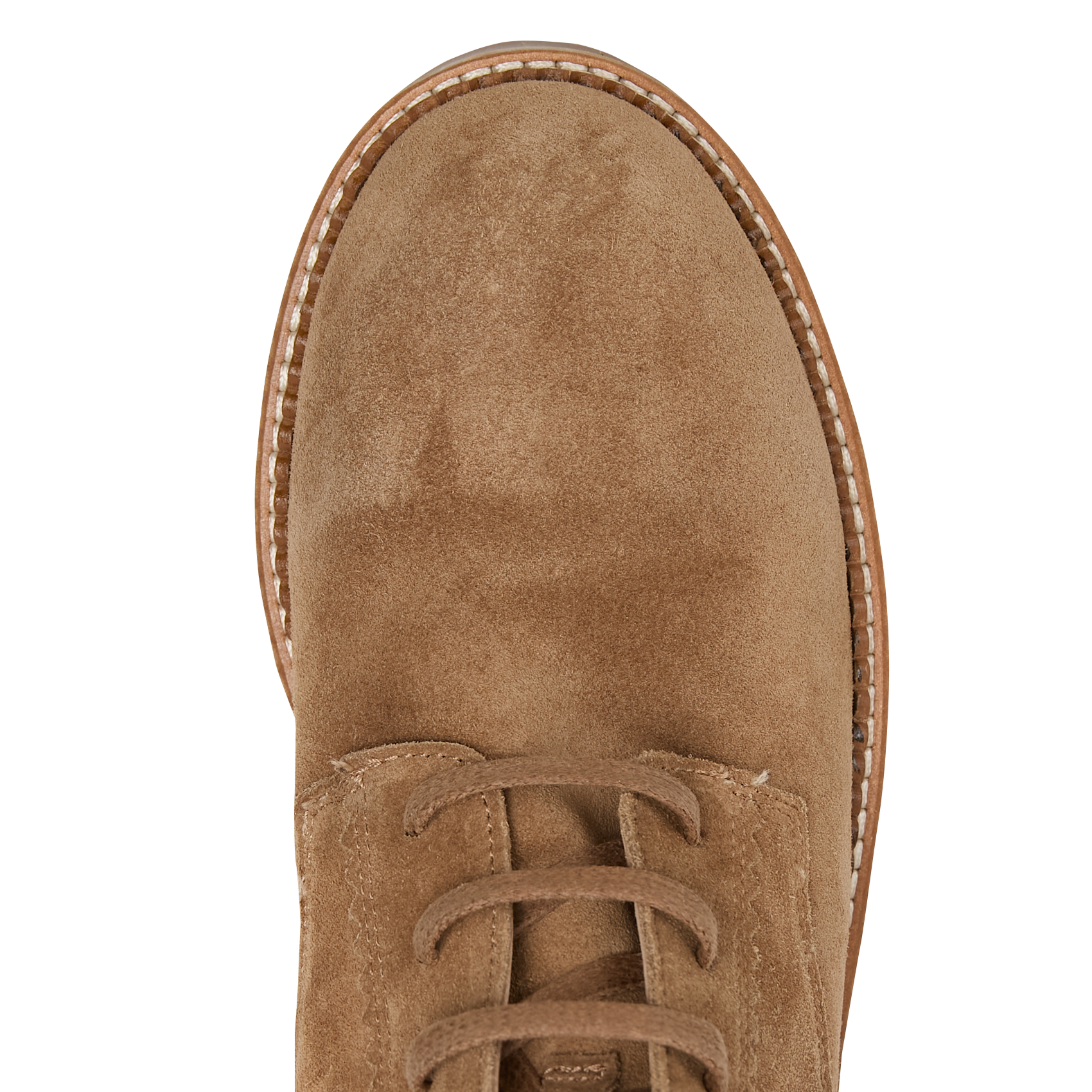 Boots à lacets en cuir velours MELLOW YELLOW Beige