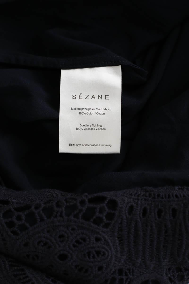 Cotton dress SEZANE - Seconde main Blue