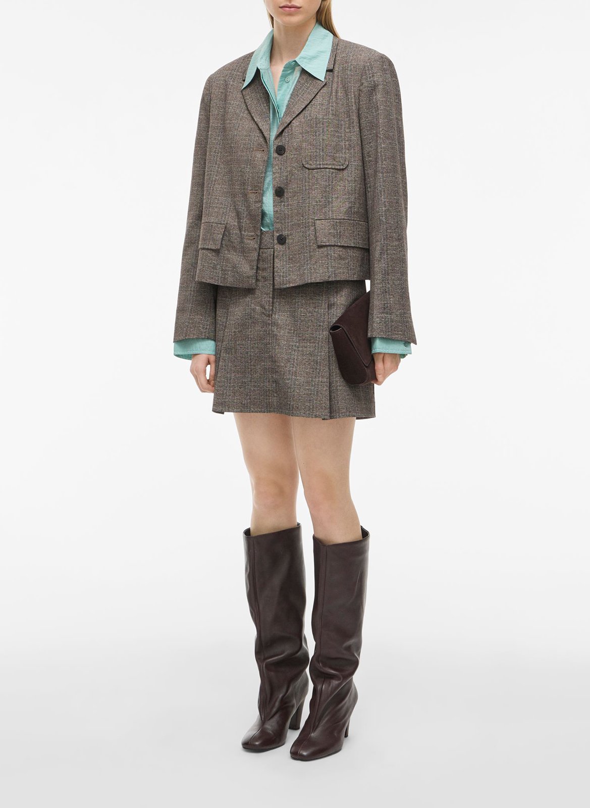 Gerade geschnittener Blazer ROUGE EDIT Braun