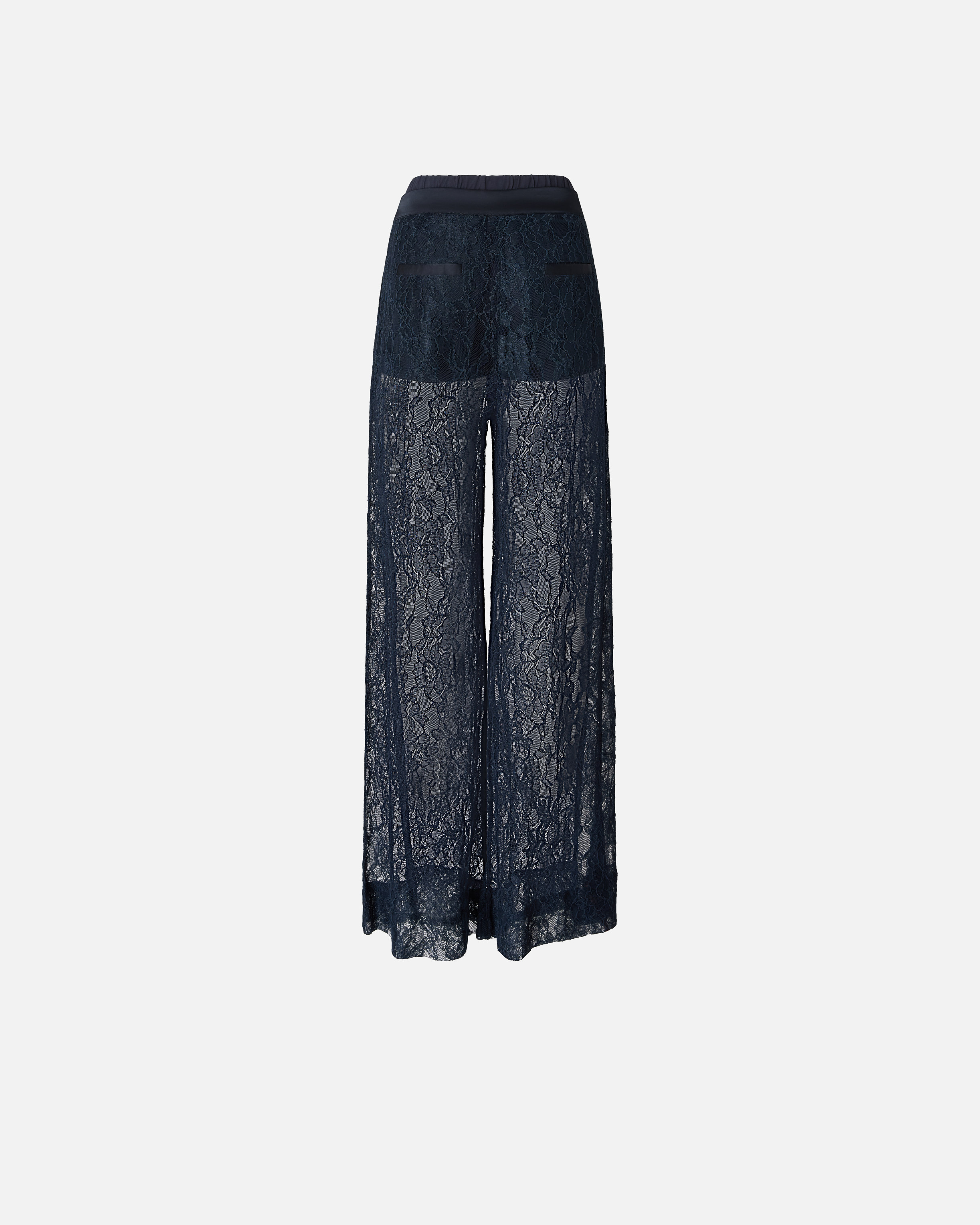 Wide-leg lace pants PINKO Blue