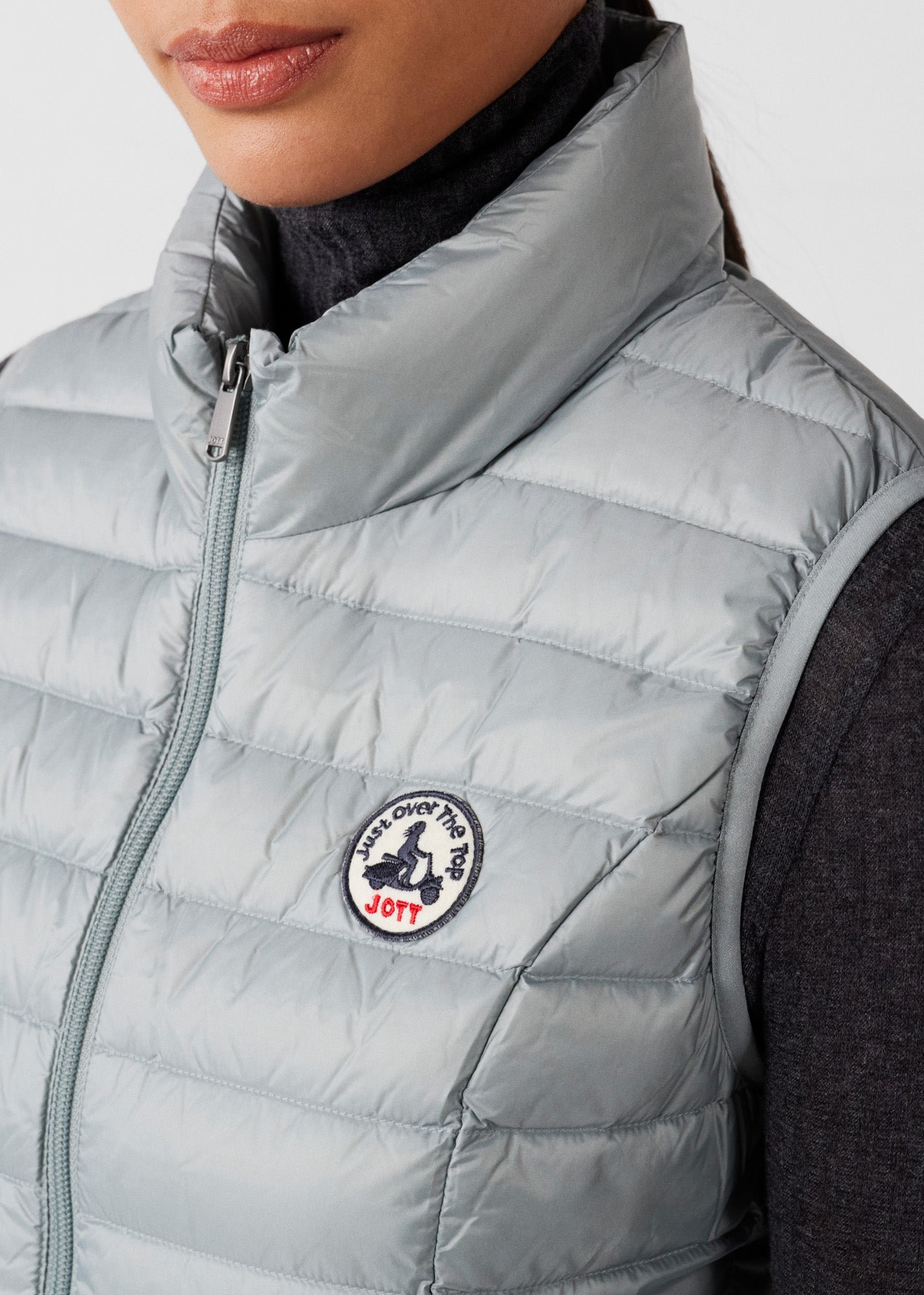 Sleeveless lightweight down vest seda JOTT Grey