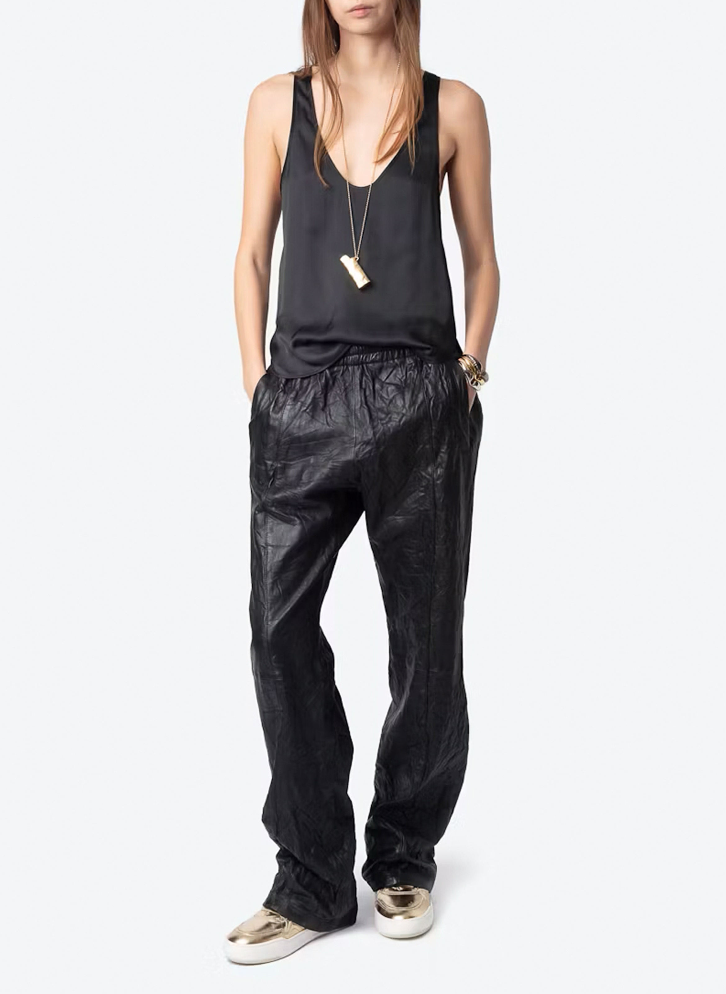 Satijnen rechte top ZADIG&VOLTAIRE Zwart