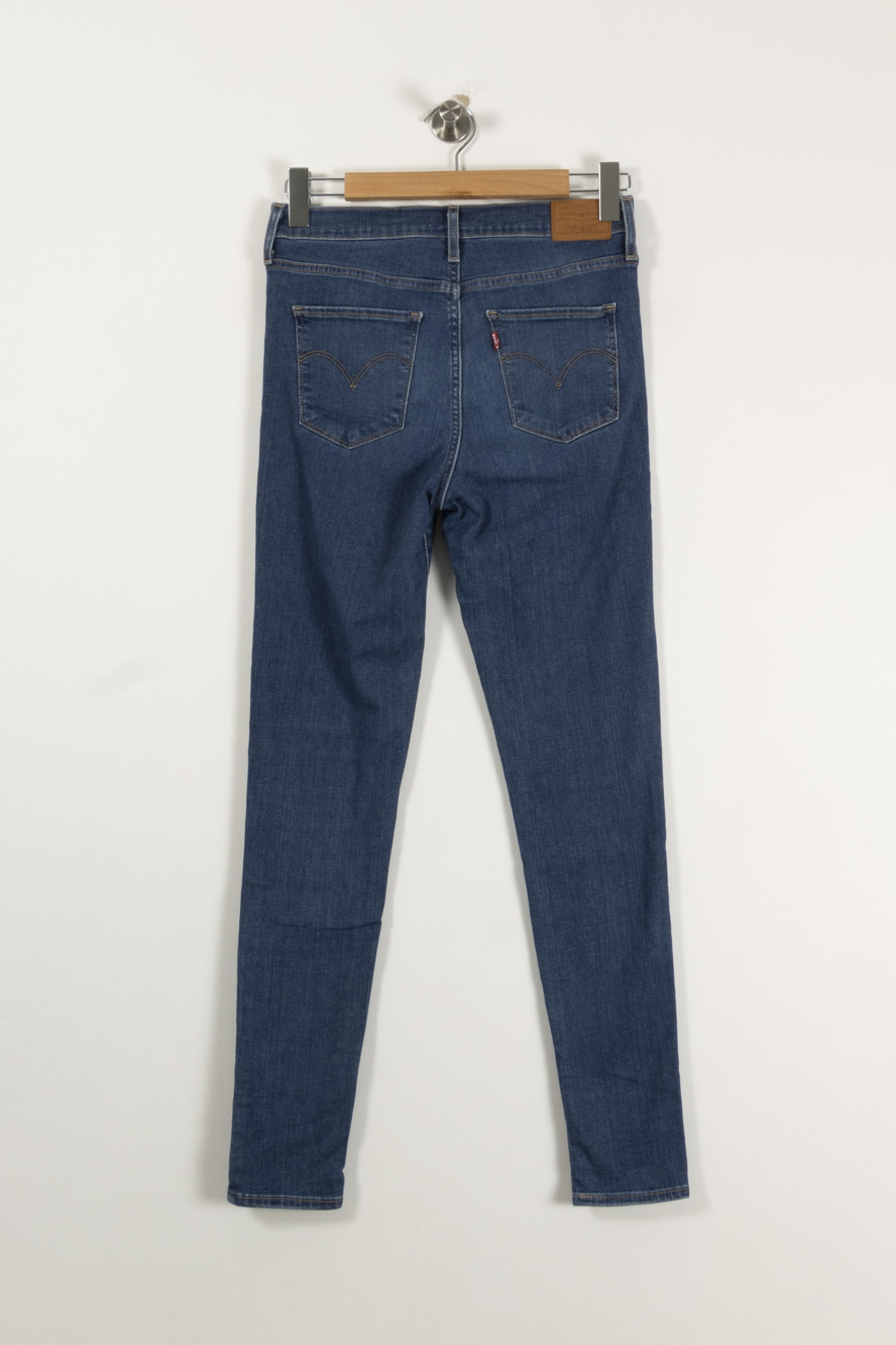 Cropped slim jeans with studs LEVI'S - Seconde main Blue