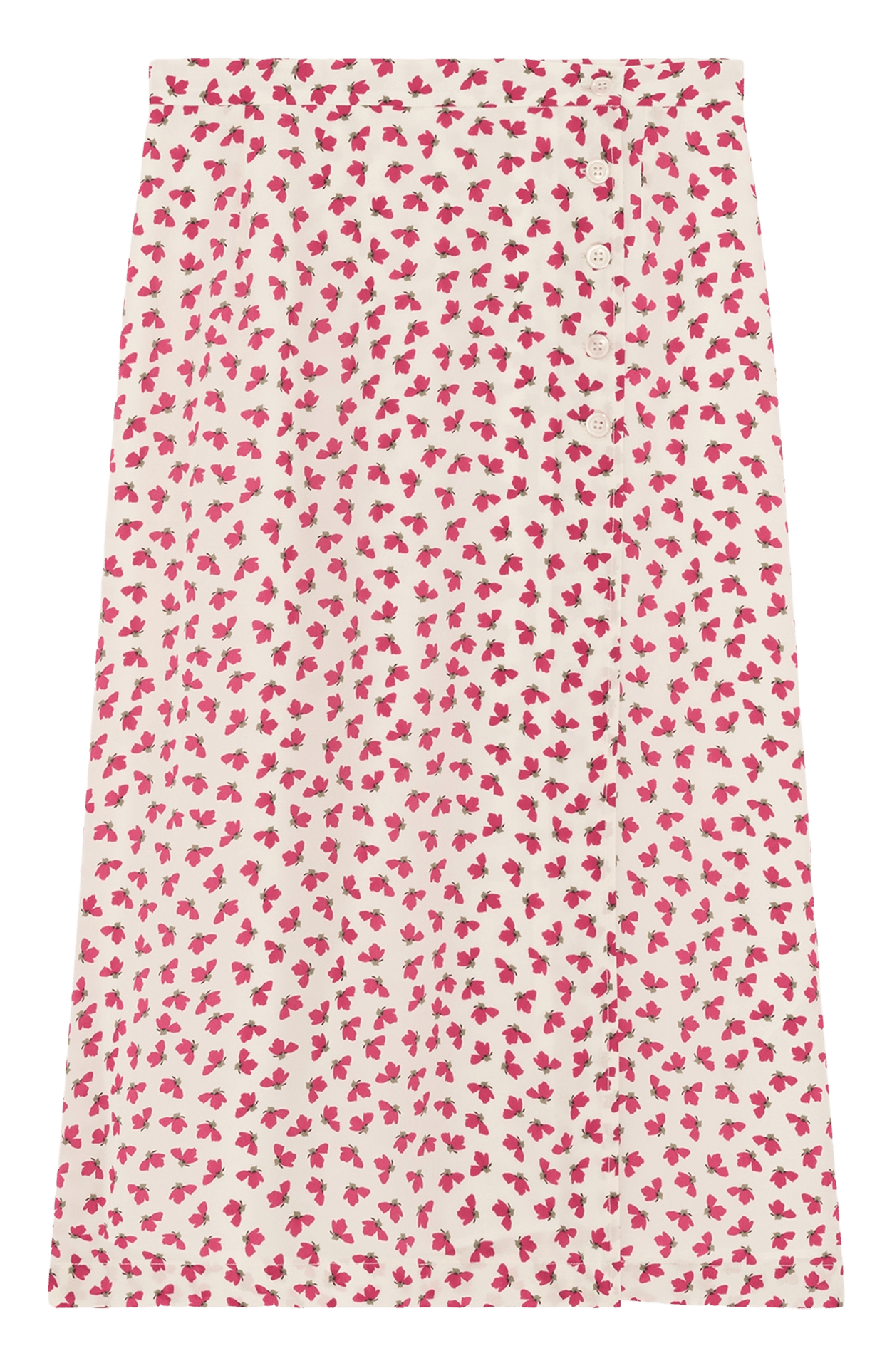 Anel printed midi skirt PABLO Beige